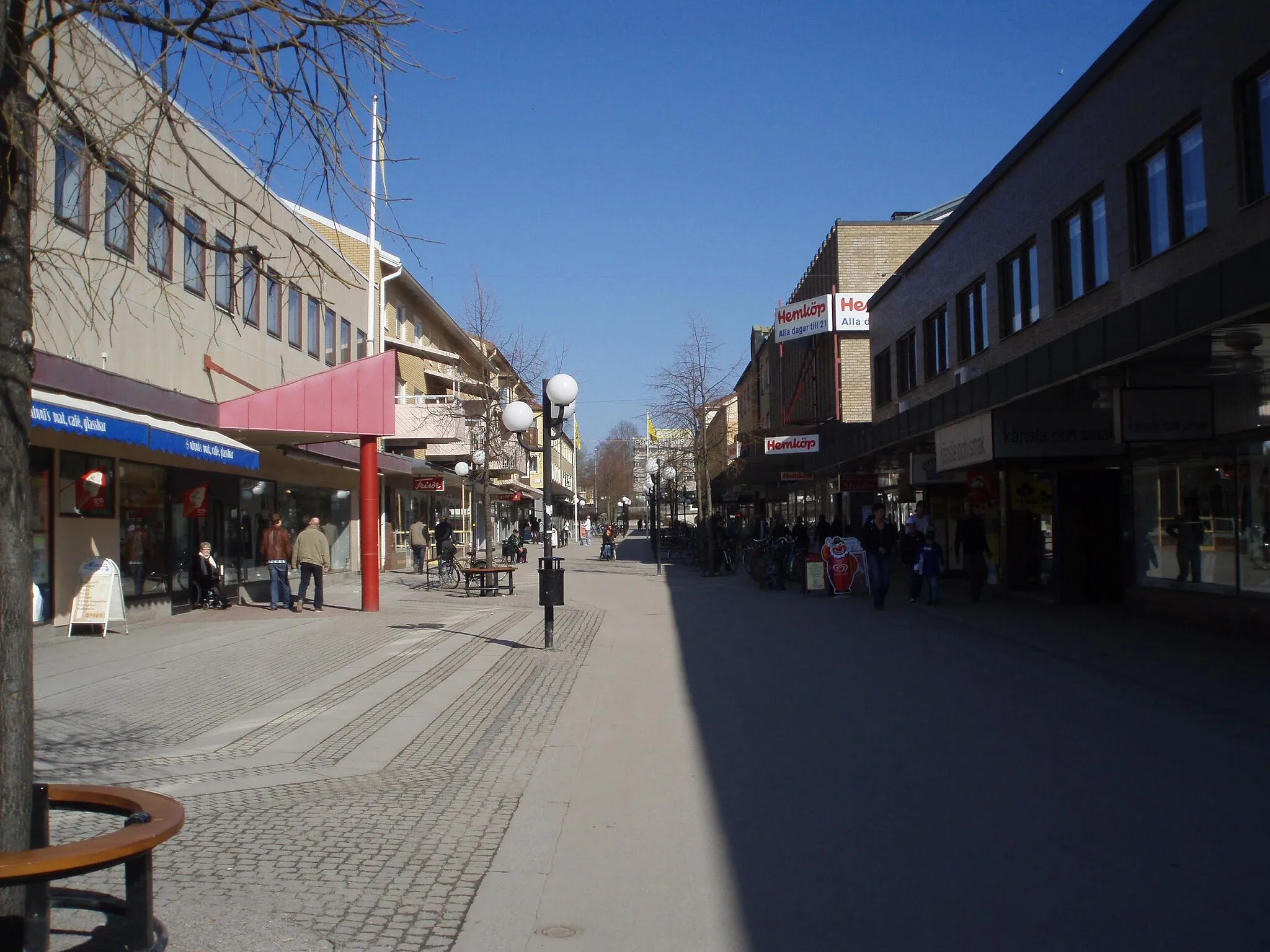 Photo showing: A street in Köping, Sweden