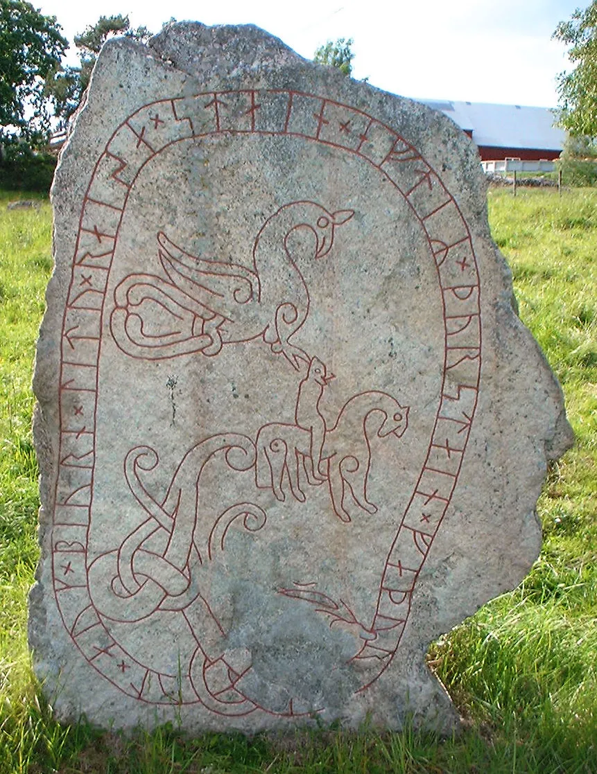 Photo showing: runic stone Upplands runinskrifter 448