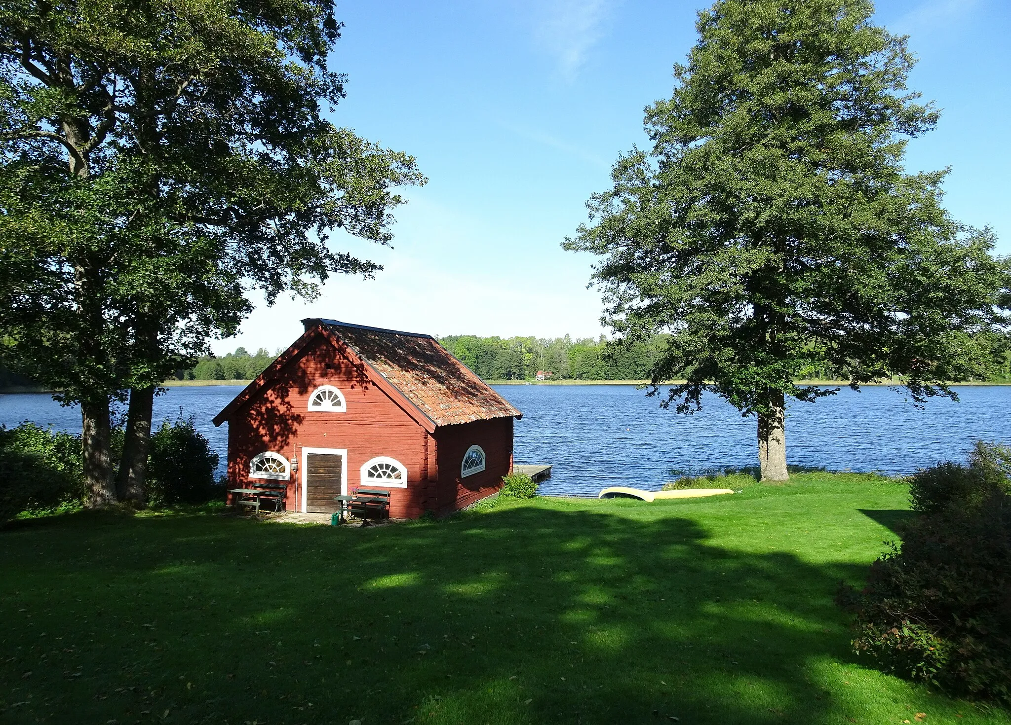 Photo showing: Fjällskäfte, sjöboden och Gålsjön