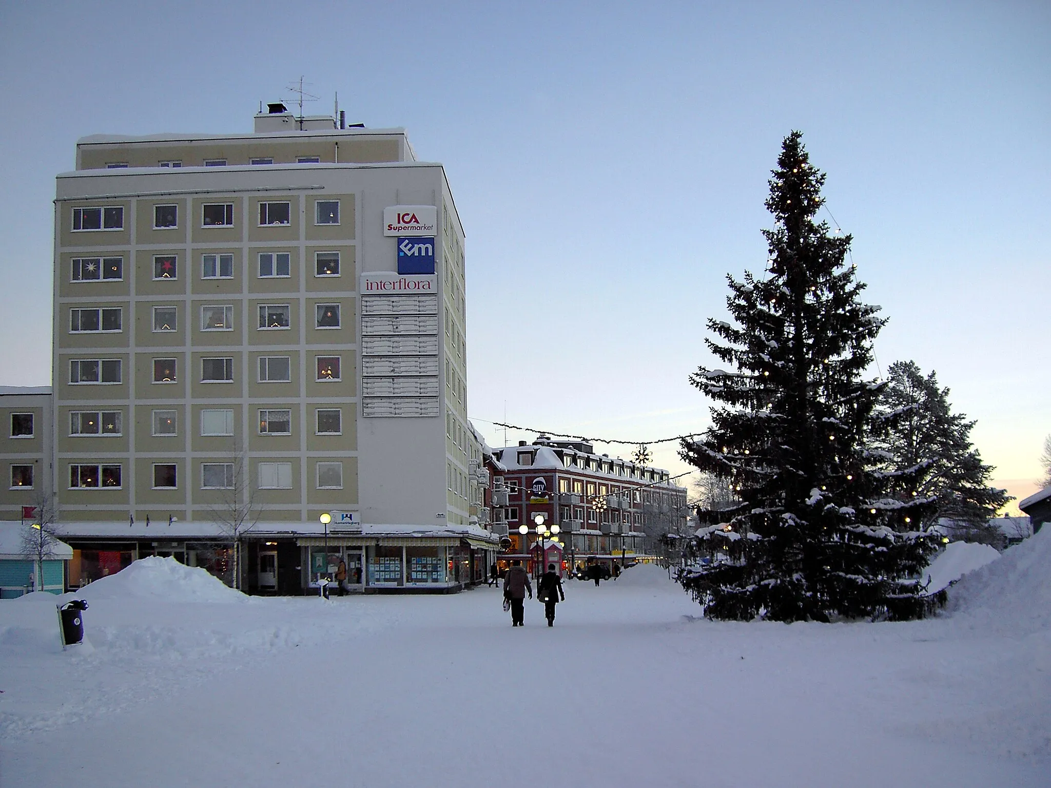 Photo showing: Gällivare centrum