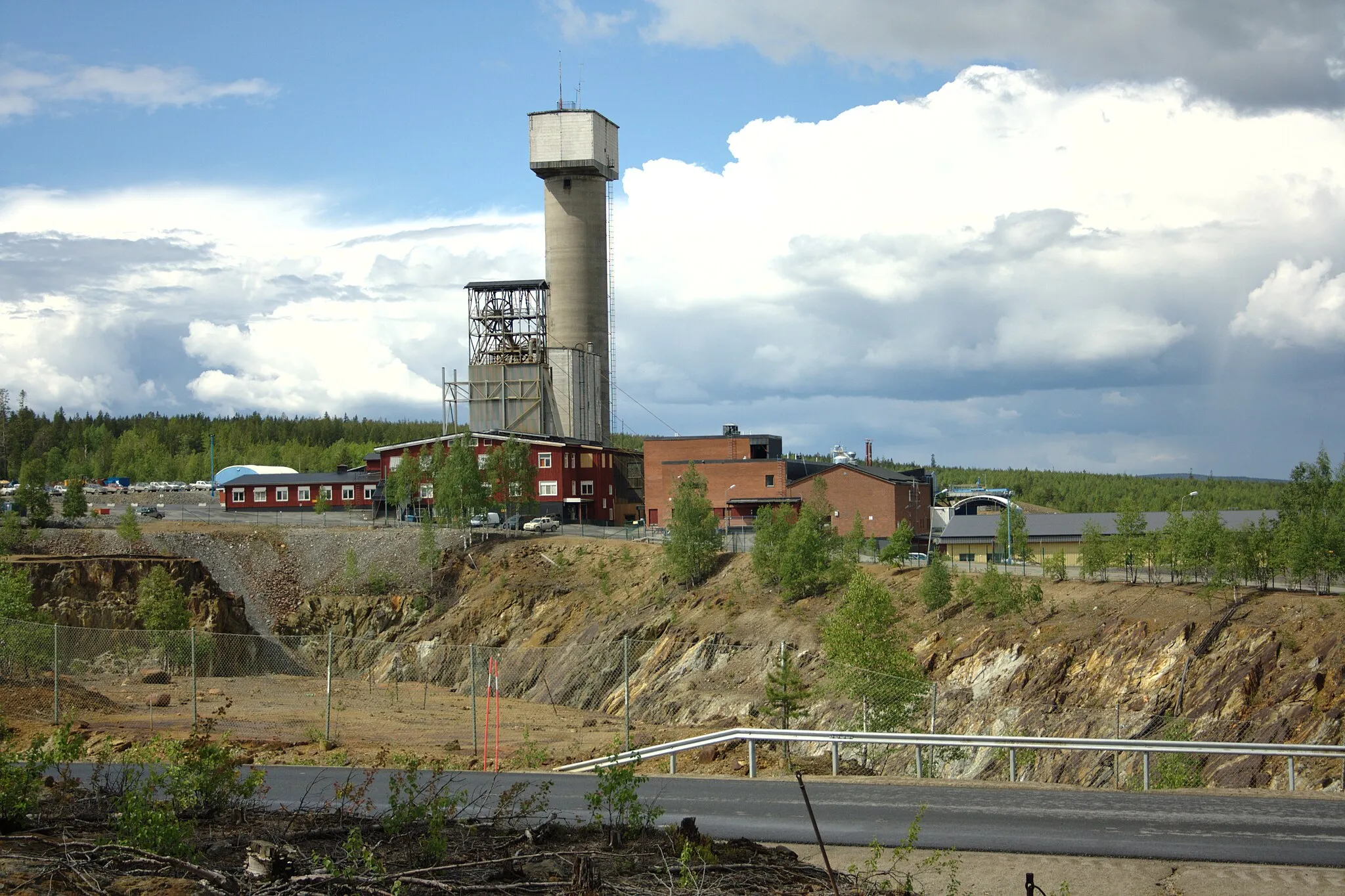 Photo showing: Kristineberg mine in Västerbotten County