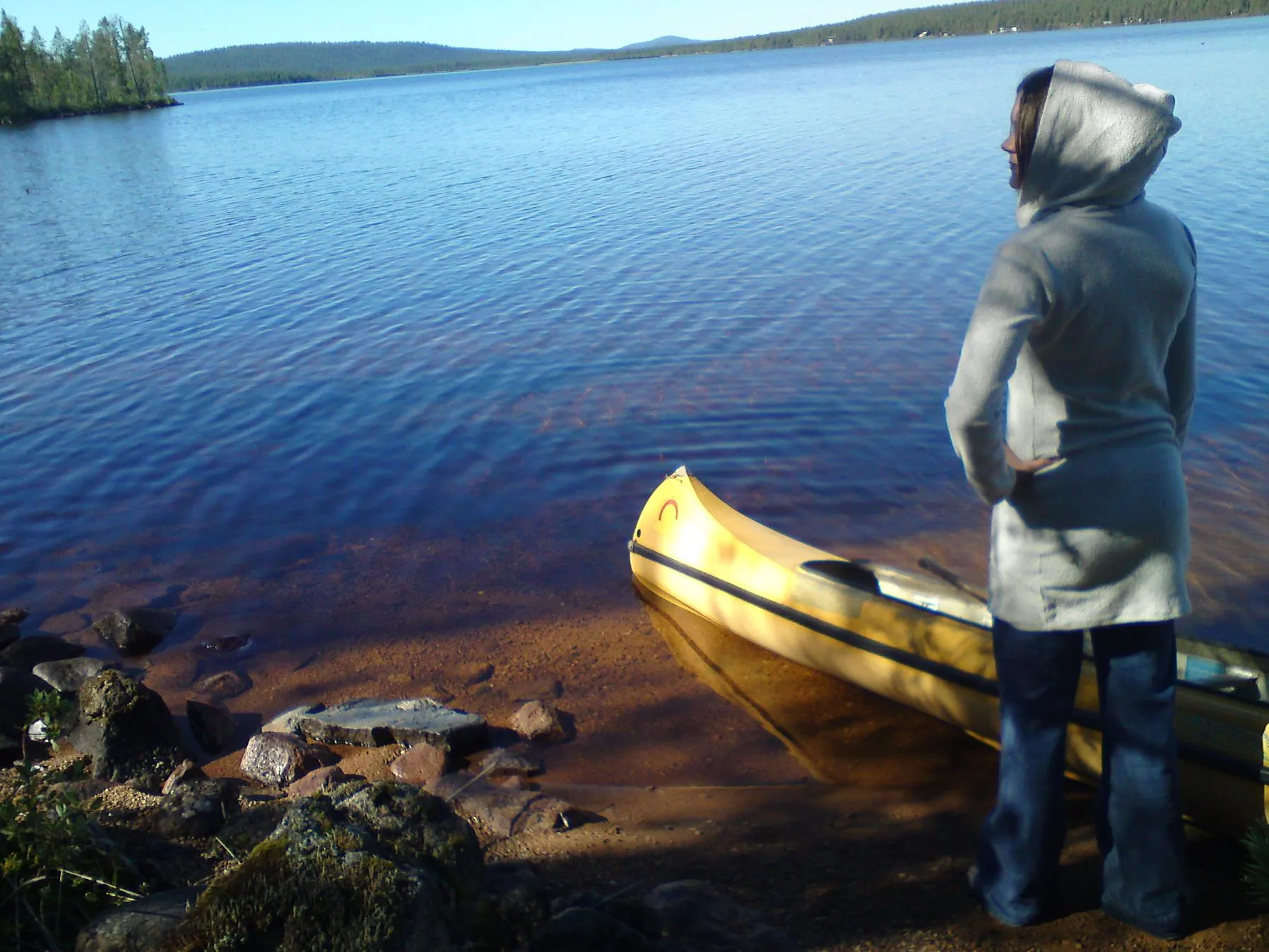 Photo showing: Sikträsk lake near Gällivare, north Sweden.