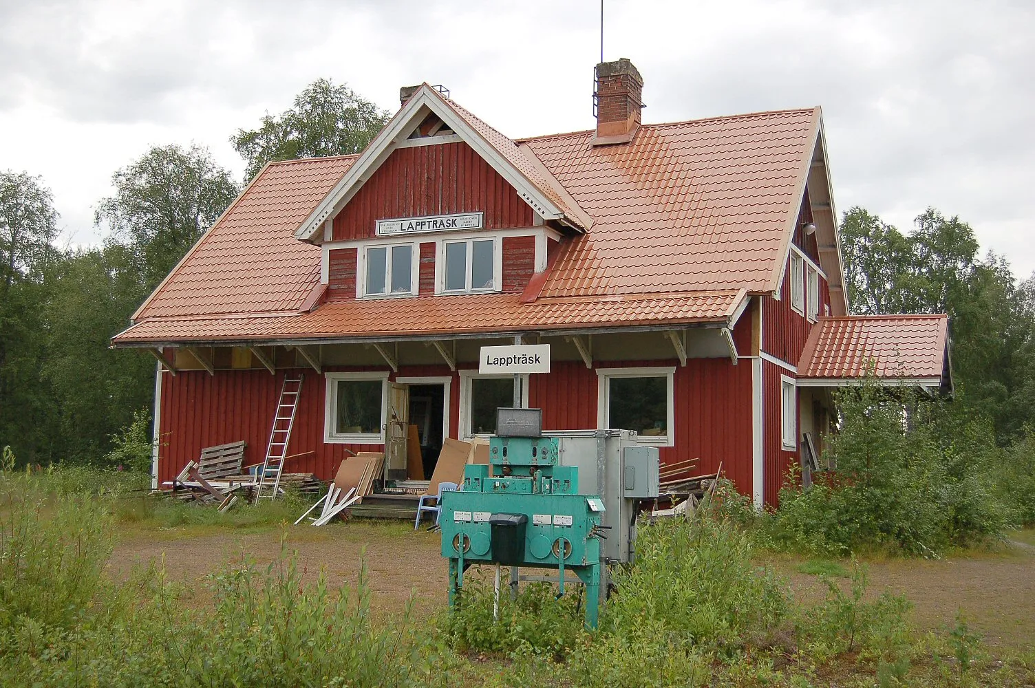 Photo showing: Lappträsk railway station on Haparandabanan (Boden—Haparanda) in Sweden.