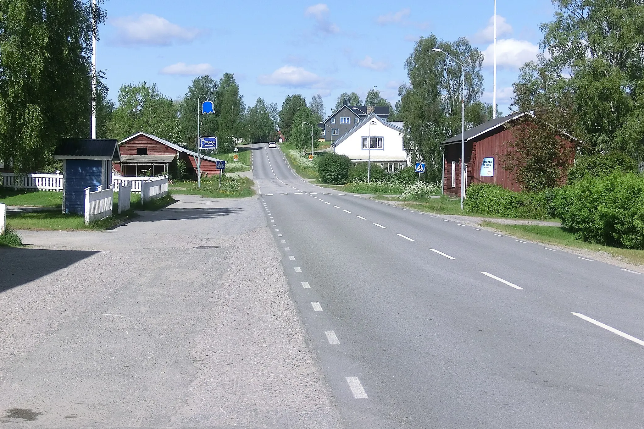 Photo showing: Rusksele, Lycksele kommun, länsväg 363.