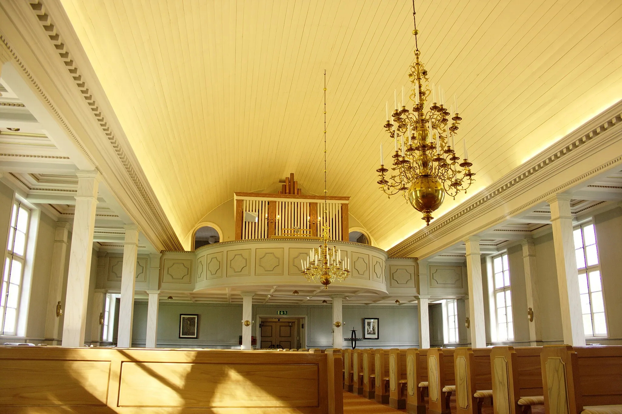Photo showing: Orgelläktare i Björksele kyrka