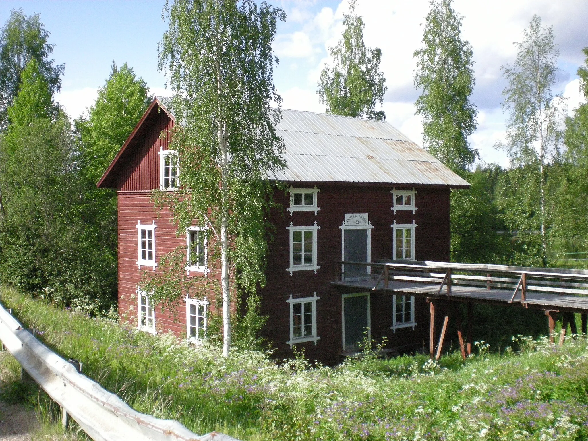 Photo showing: The mill in Åmsele, Sweden.