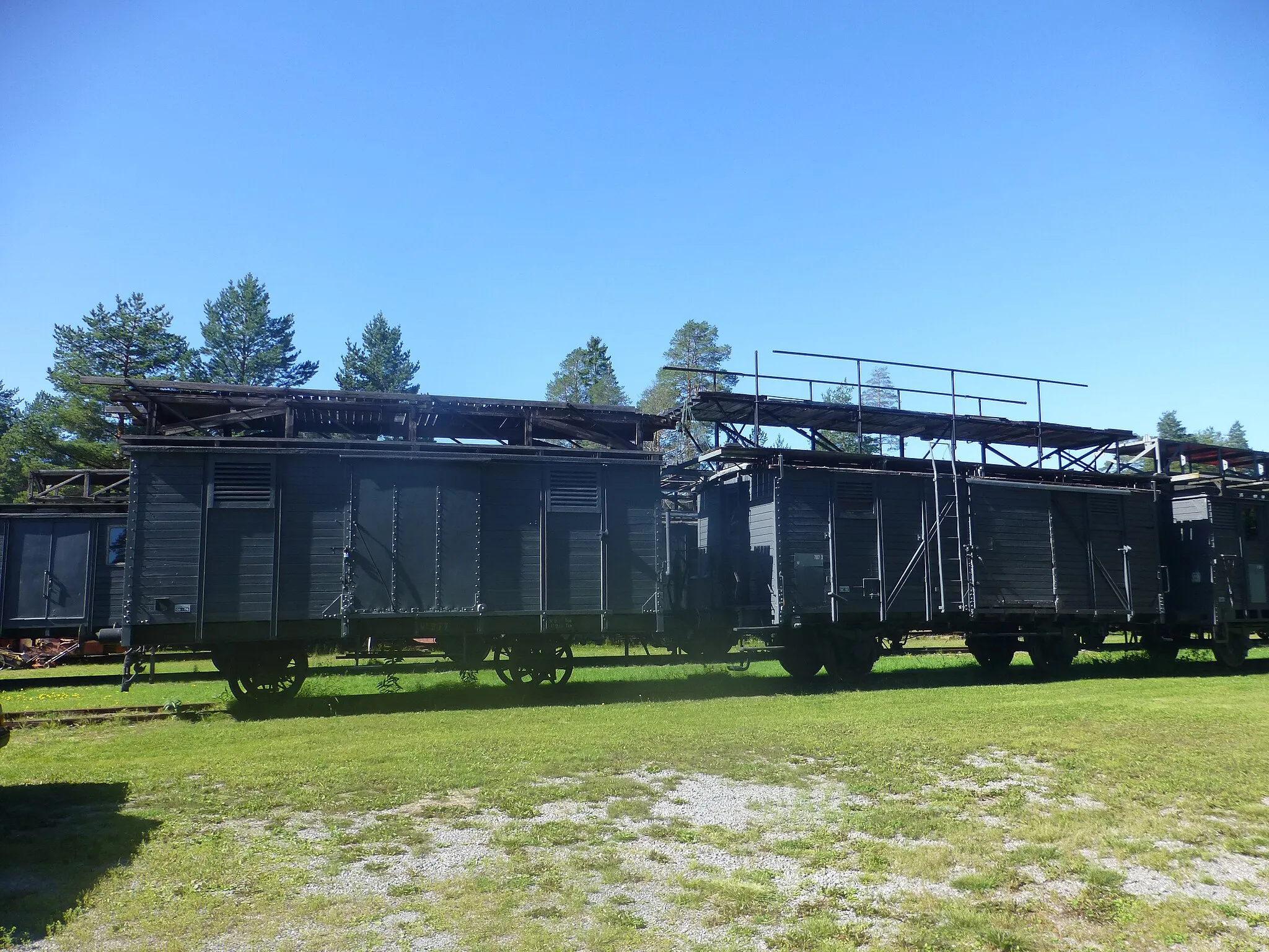 Photo showing: Rail service vehicles at Norrbottens Järnvägsmuseum in Luleå in Sweden.