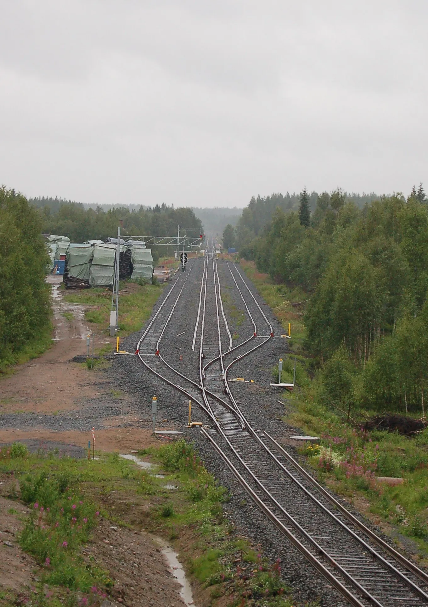 Photo showing: Avafors railway yard on Haparandabanan (Boden—Haparanda) in Sweden.