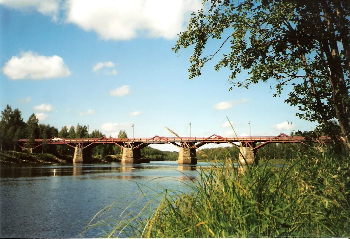 Photo showing: Wood bridge in Skellefteå, Sweden