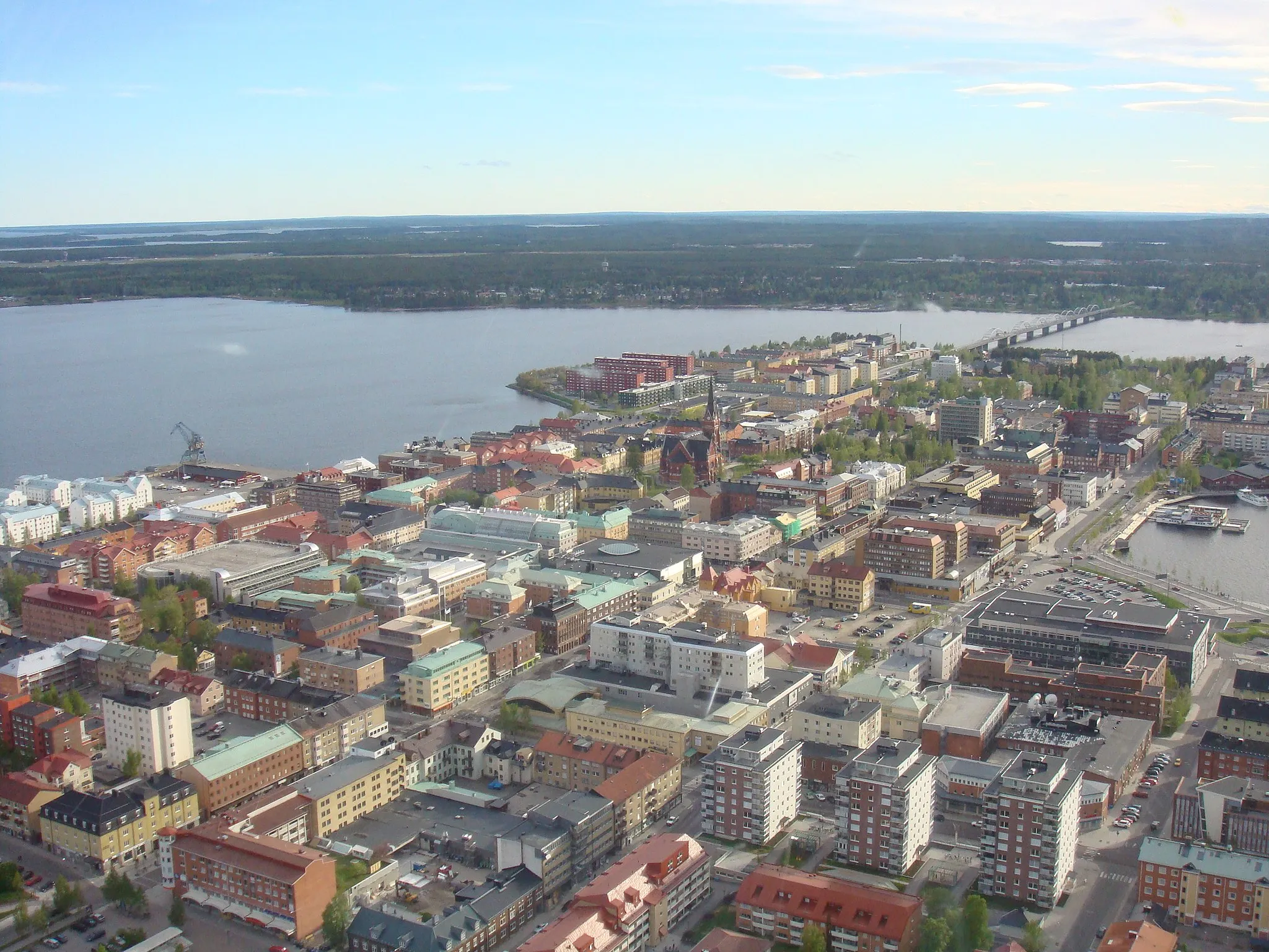 Photo showing: Luleå city from above