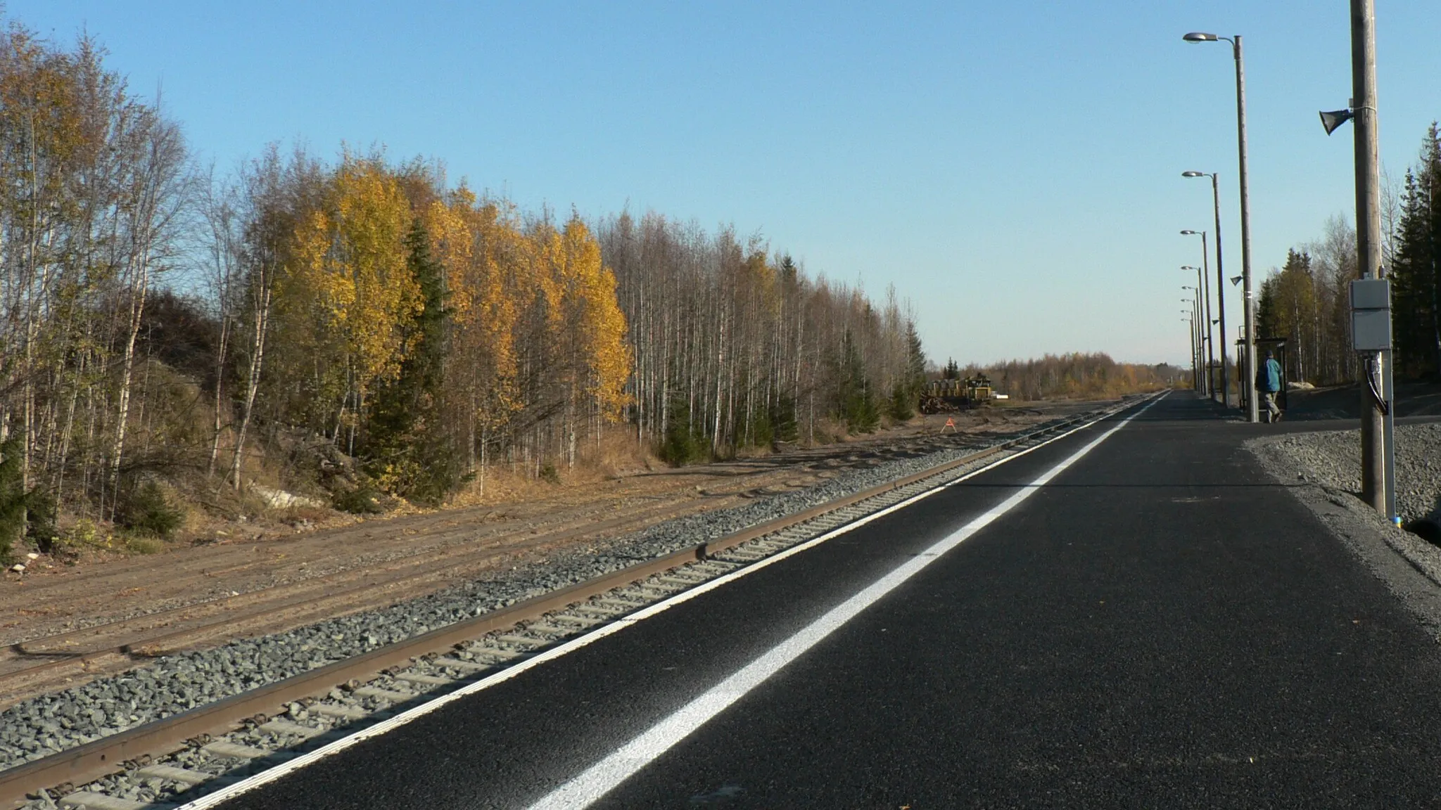Photo showing: A railway stop Tornio-Itäinen (abbrev. Tri) in Tornio, Finland