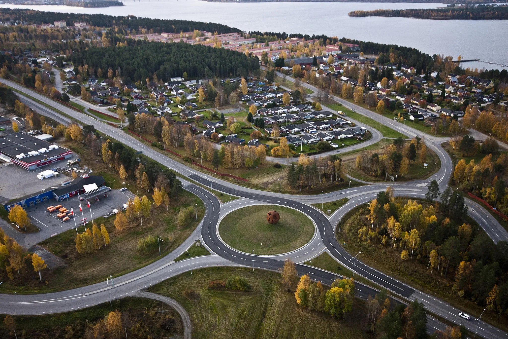 Photo showing: Flygfoto över Notviken i Luleå