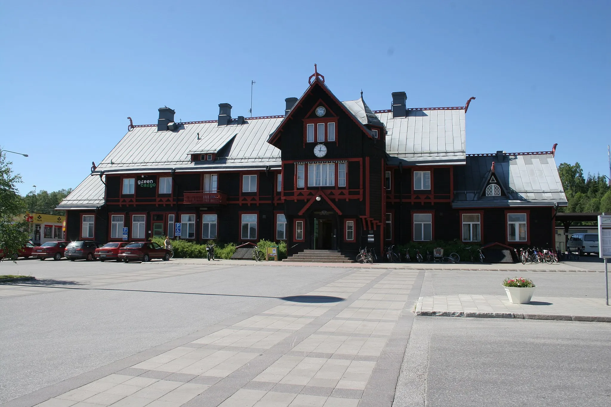 Photo showing: The railwaystation of Vännäs, Västerbotten, Sweden.