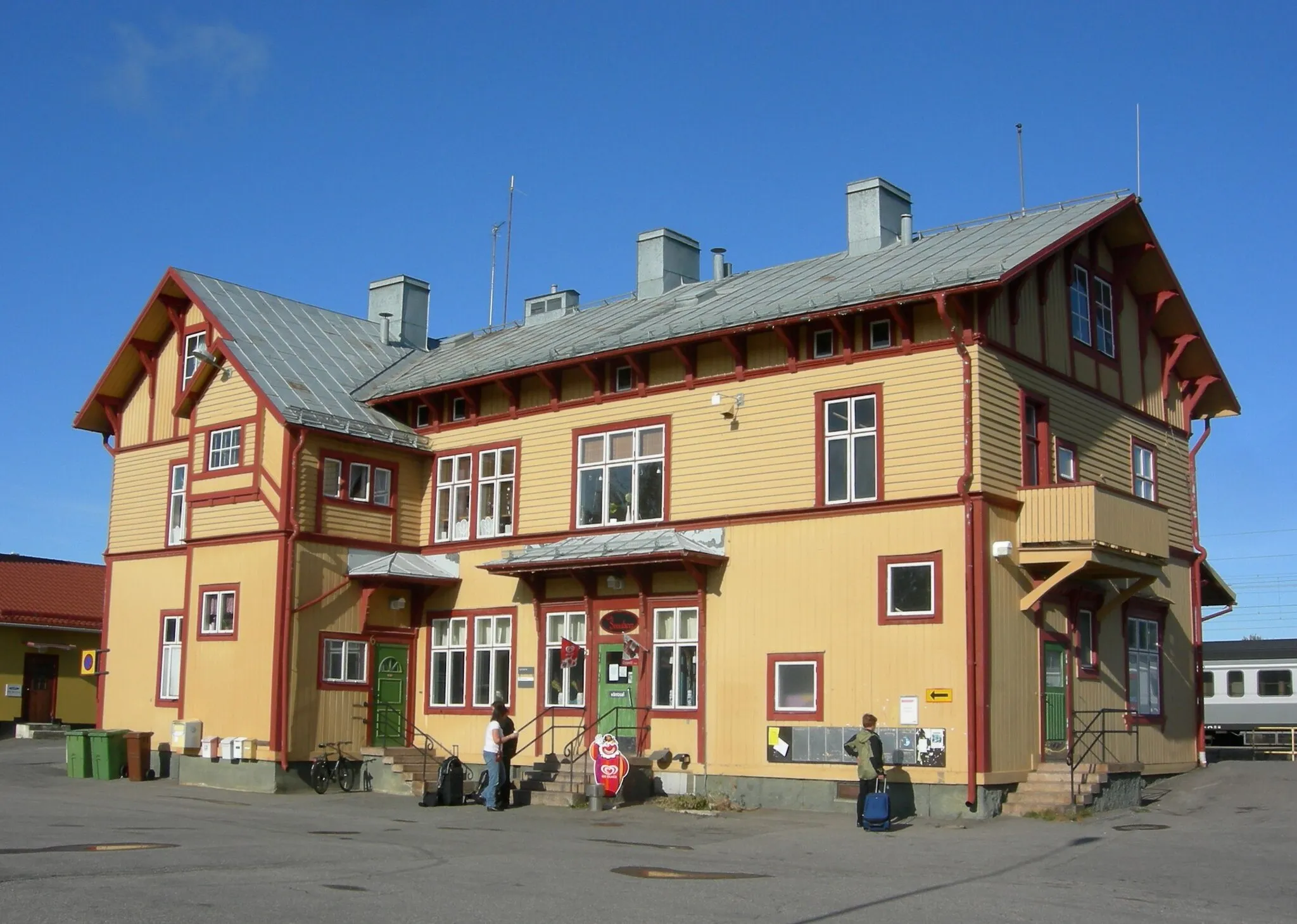 Photo showing: Älvsbyn railway station, Norrbotten, Sweden