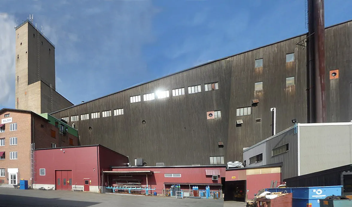 Photo showing: The Mineral processing plant of Boliden AB in Boliden, north Sweden. Collage of three photos (taken by the author).