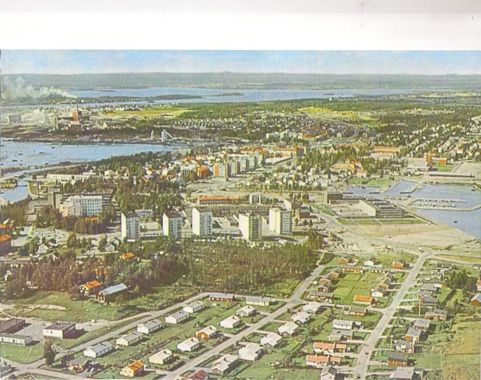 Photo showing: Swedish city Piteå 1968