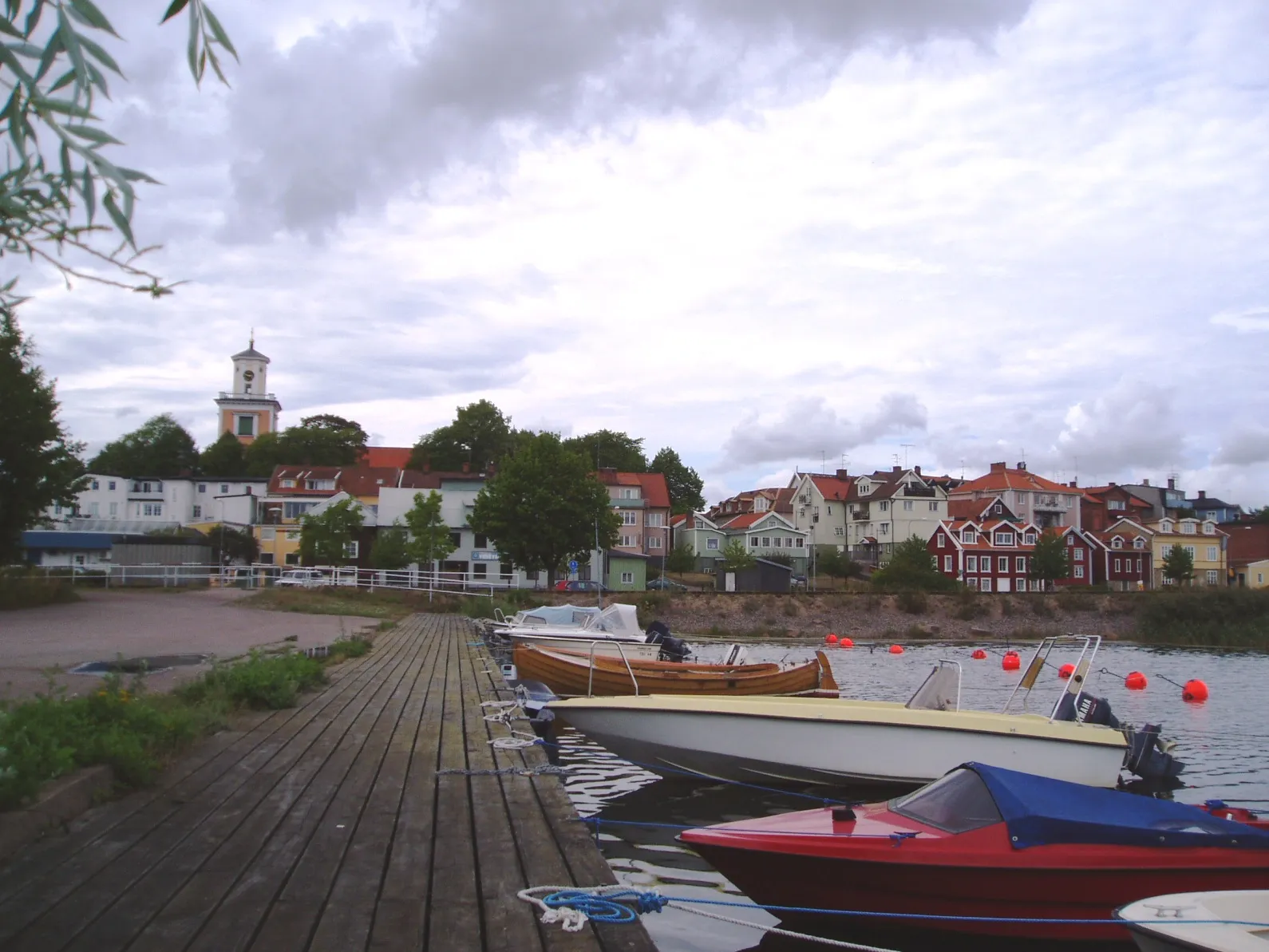 Photo showing: Mönsterås, Sweden, view from harbour.
