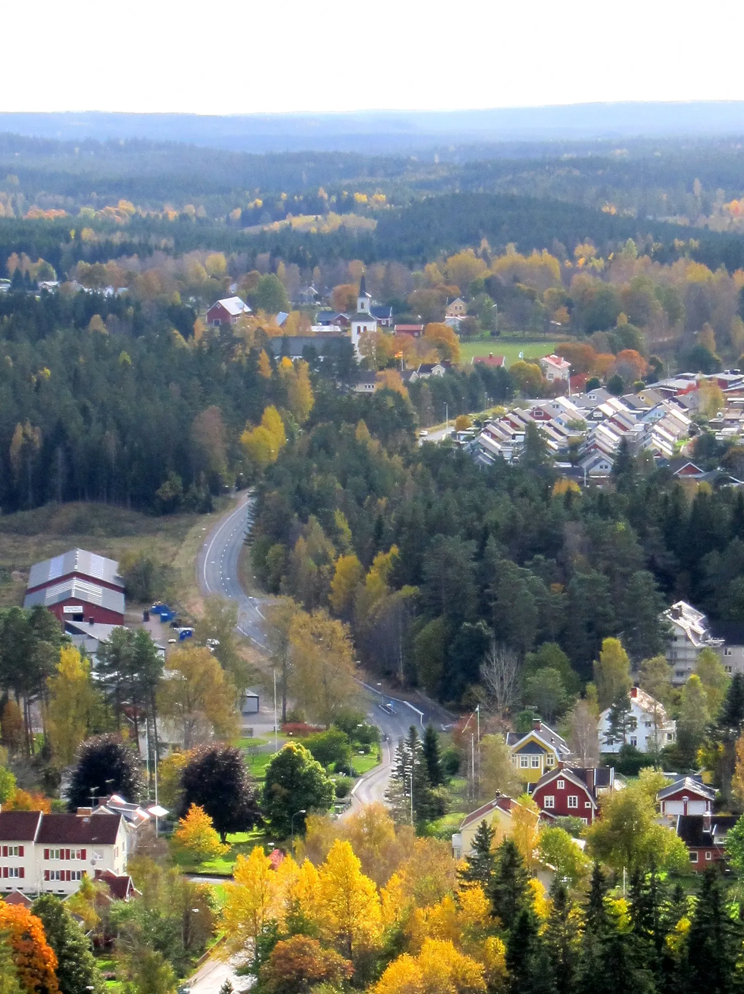 Photo showing: sv:Månsarp from the top of Taberg mountain.