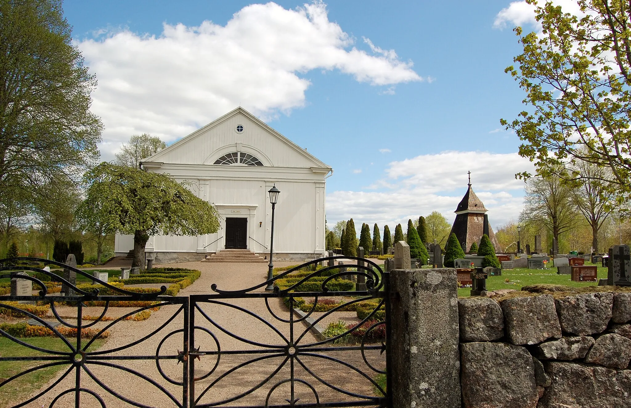 Photo showing: Eringsboda church with bell tower