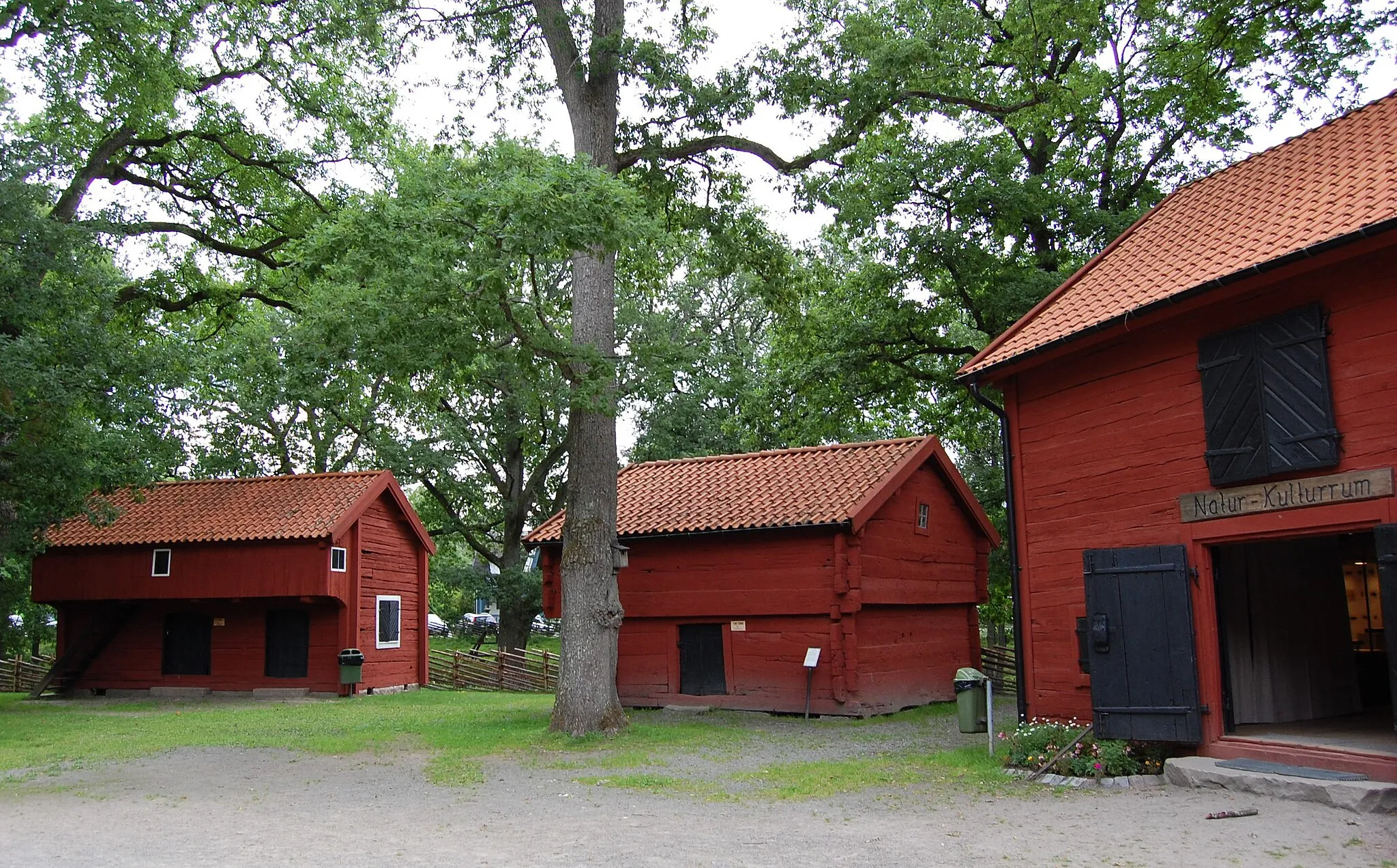 Photo showing: historische Holzhäuser im Park Apladalen in Värnamo