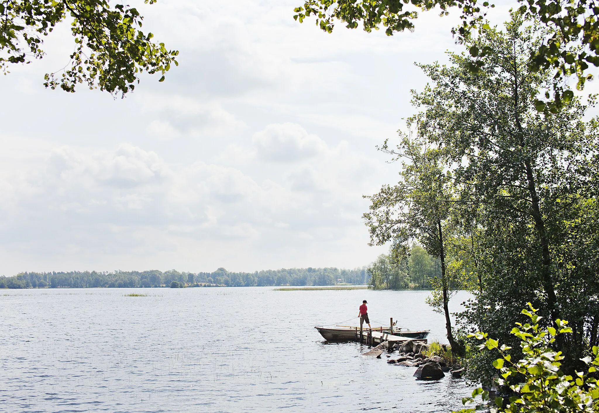 Photo showing: Sjö vid Skånes Värsjö.