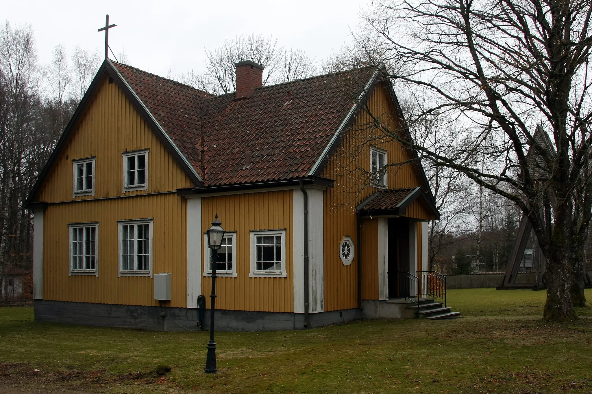 Photo showing: Värsjö småkyrka, small church in Skånes Värsjö in Örkelljunga Municipality, Sweden.