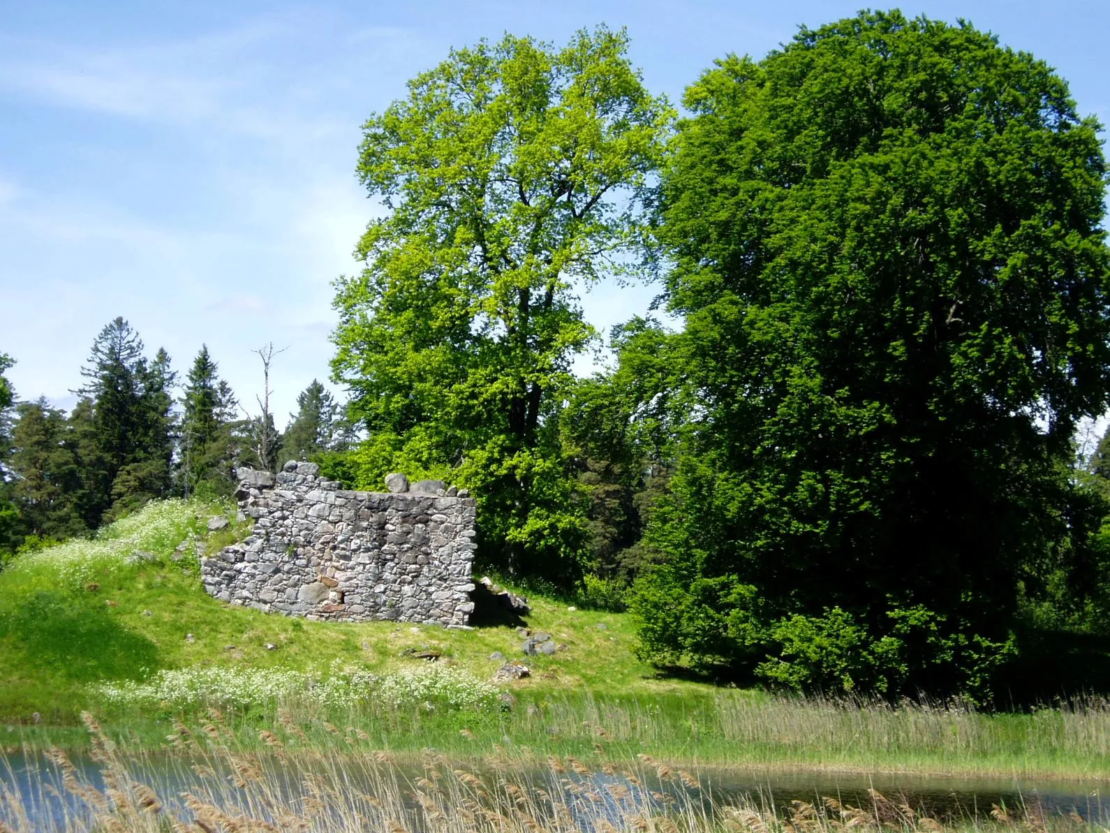 Photo showing: Ruins of Per Brahes fortification, Toftaholm, Småland, Sweden