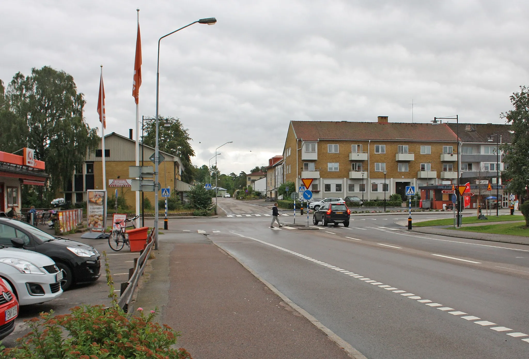 Photo showing: The centre of Ryd, Tingsryd municipality, July 2019.