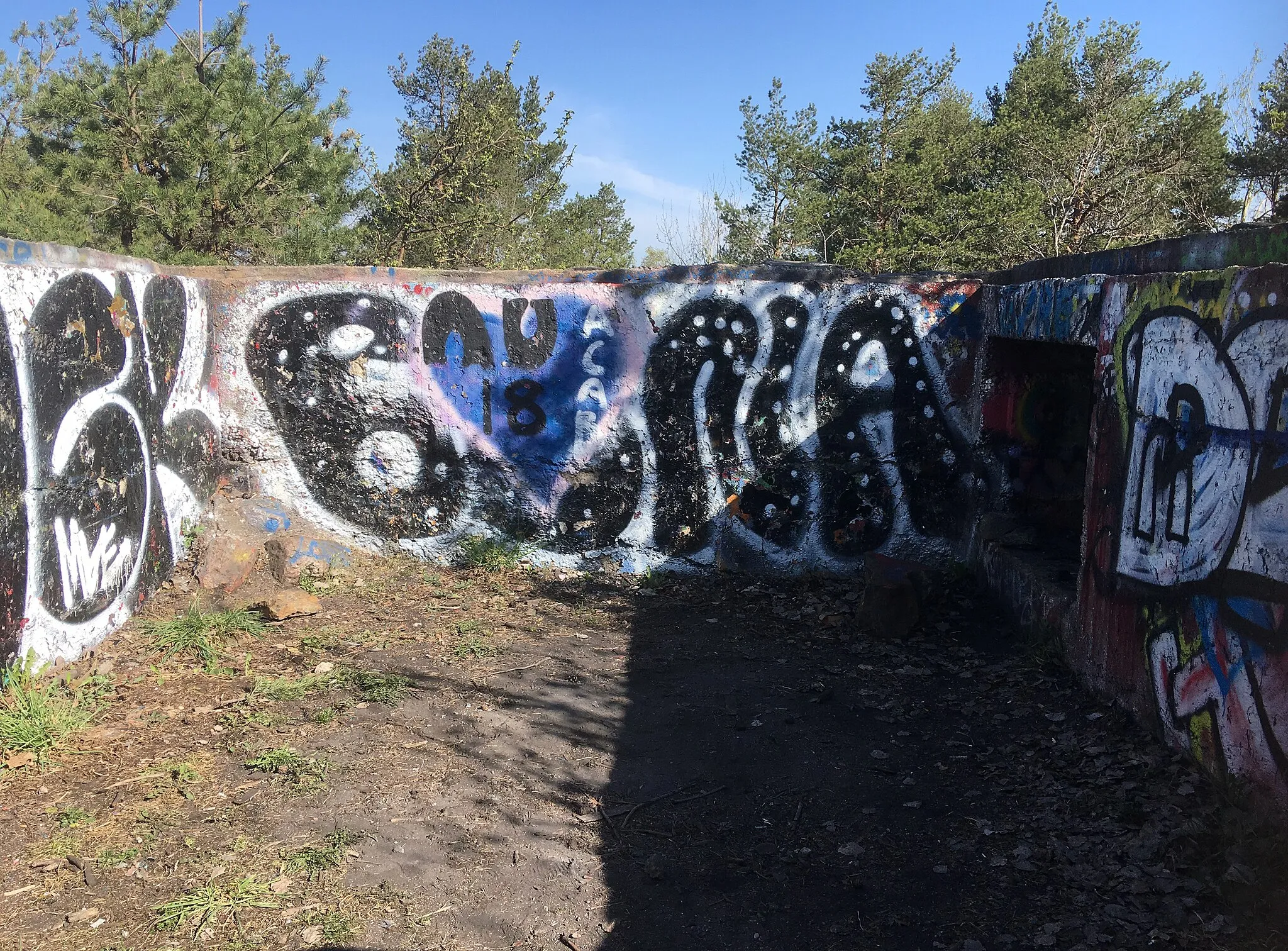 Photo showing: Segeltorps luftvärnsbatteri från andra världskriget på Bunkerberget ovanför Malmvägen