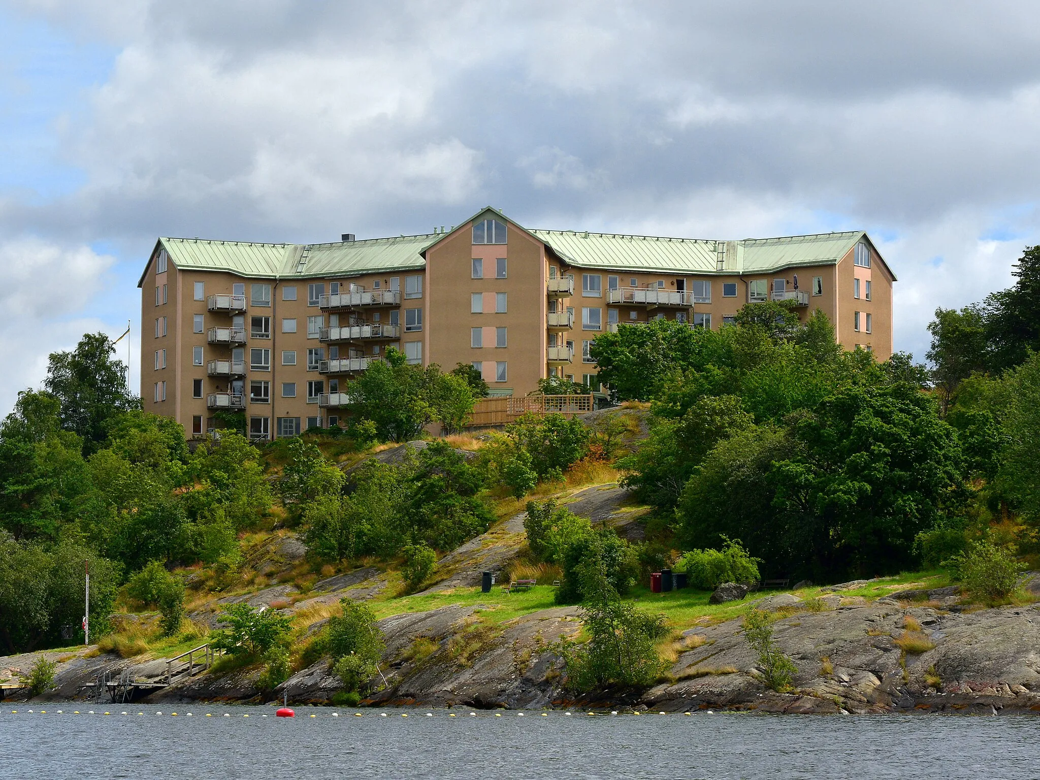 Photo showing: Kvarteret Sjöbjörnen på Ormberget i Gröndal, Stockholm.