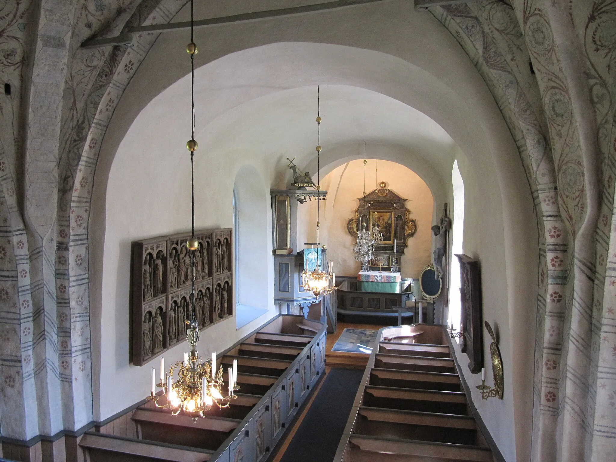 Photo showing: Kyrkorum i Vidbo kyrka