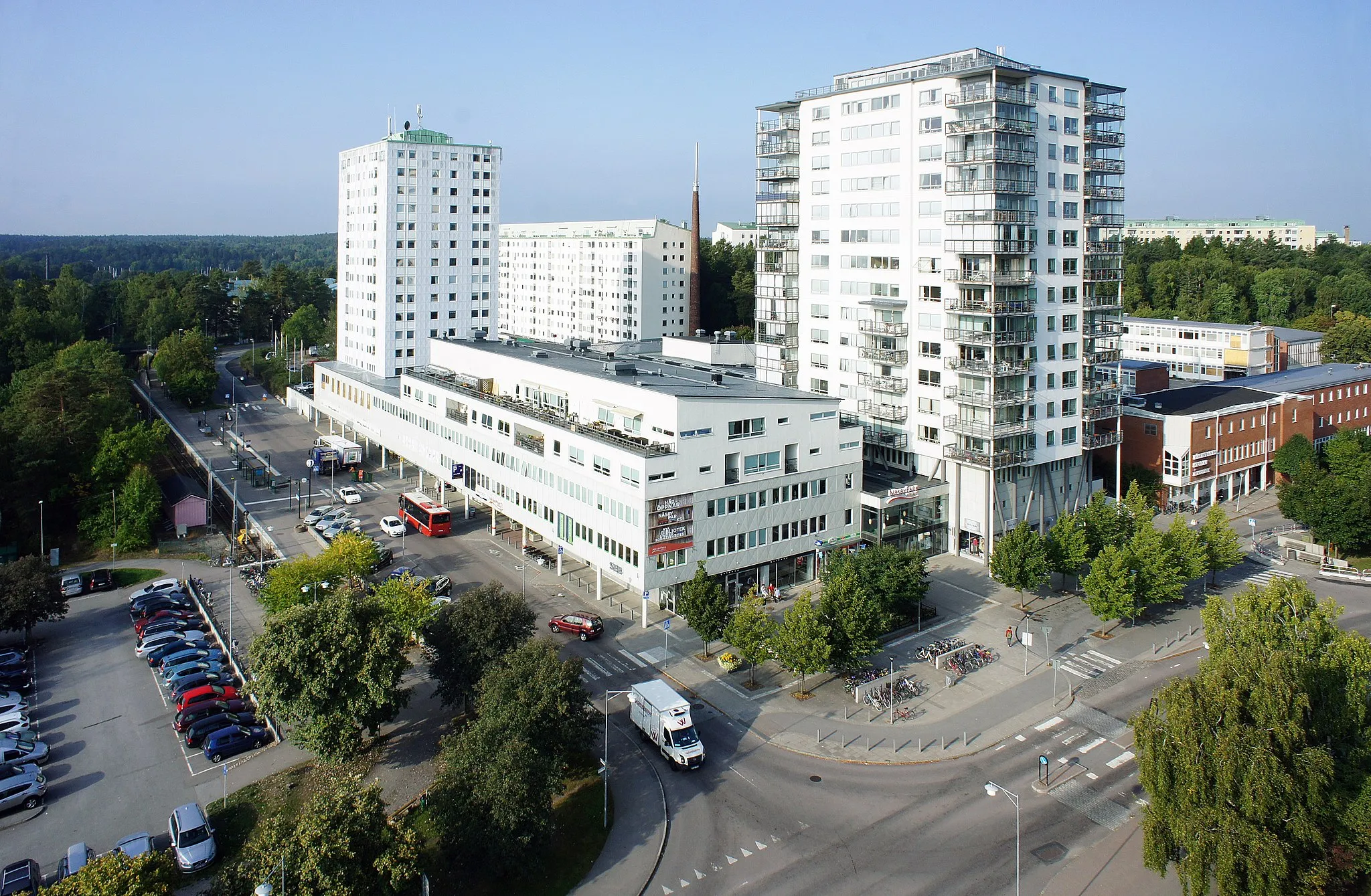 Photo showing: Aerial photograph of Naäbypark centrum