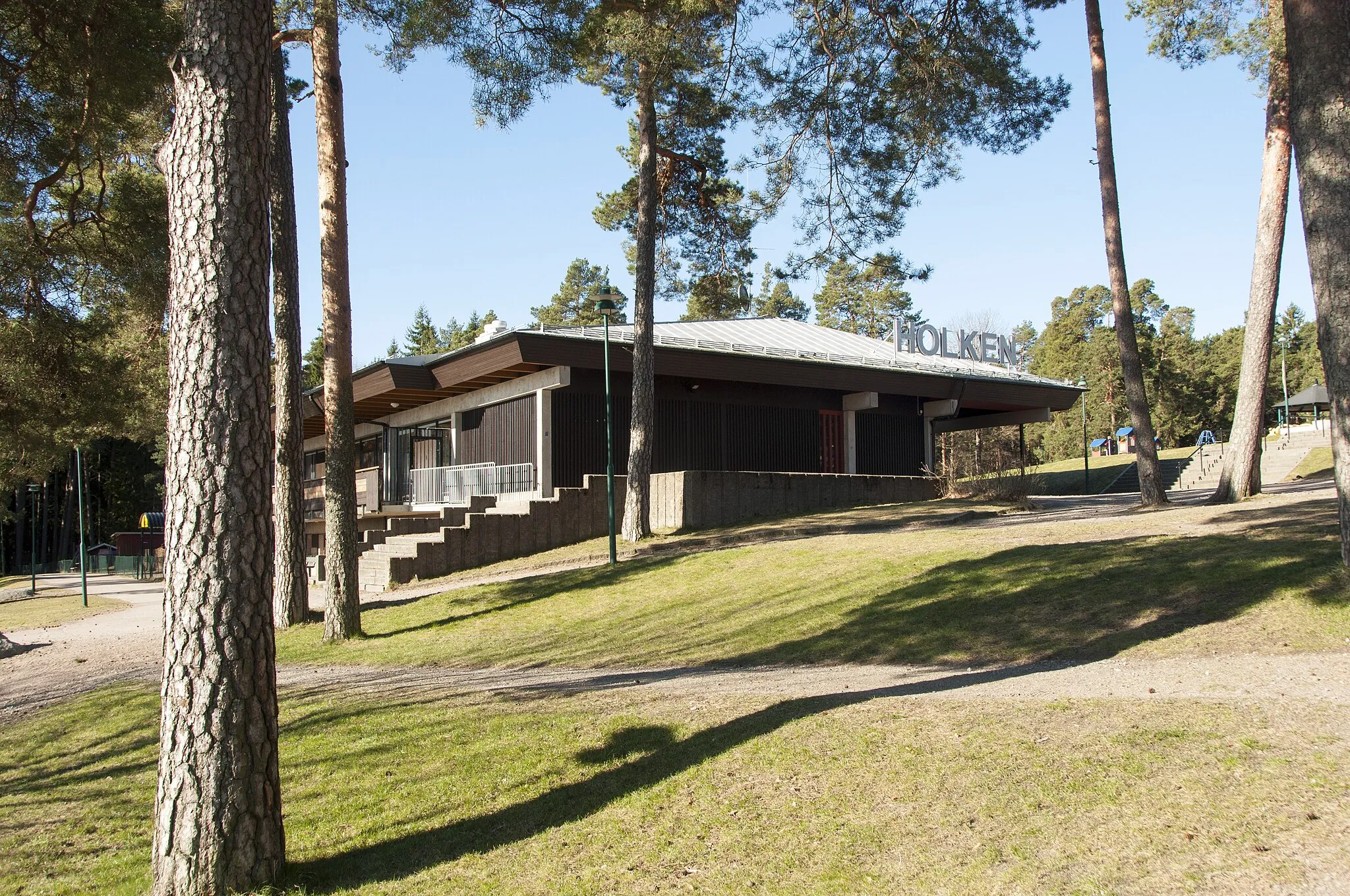 Photo showing: Holken, Mariebergsskogen. Byggår 1972. Arkitekt Finn Baltzar Mortensen