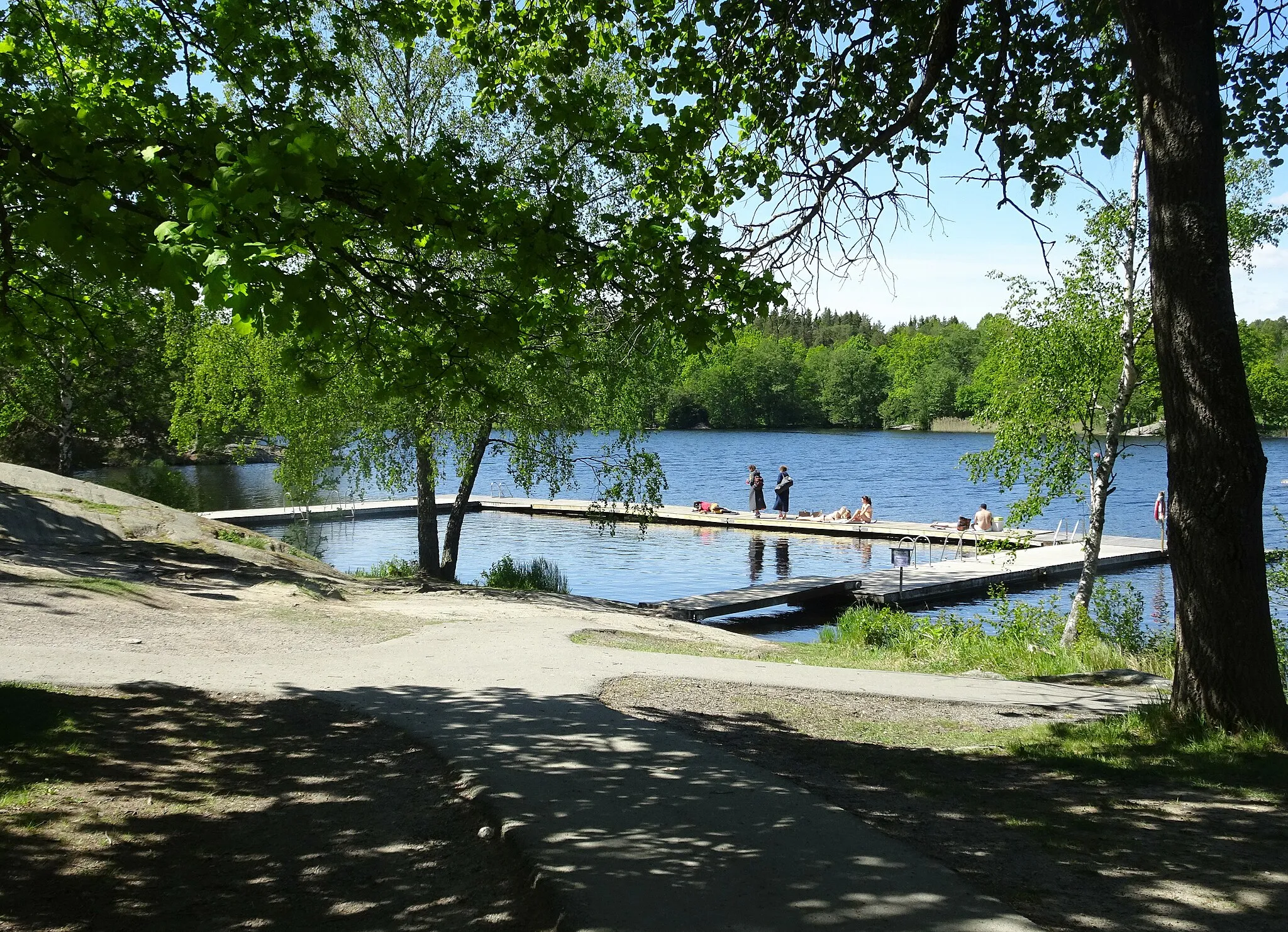 Photo showing: Hellasgården, badplats