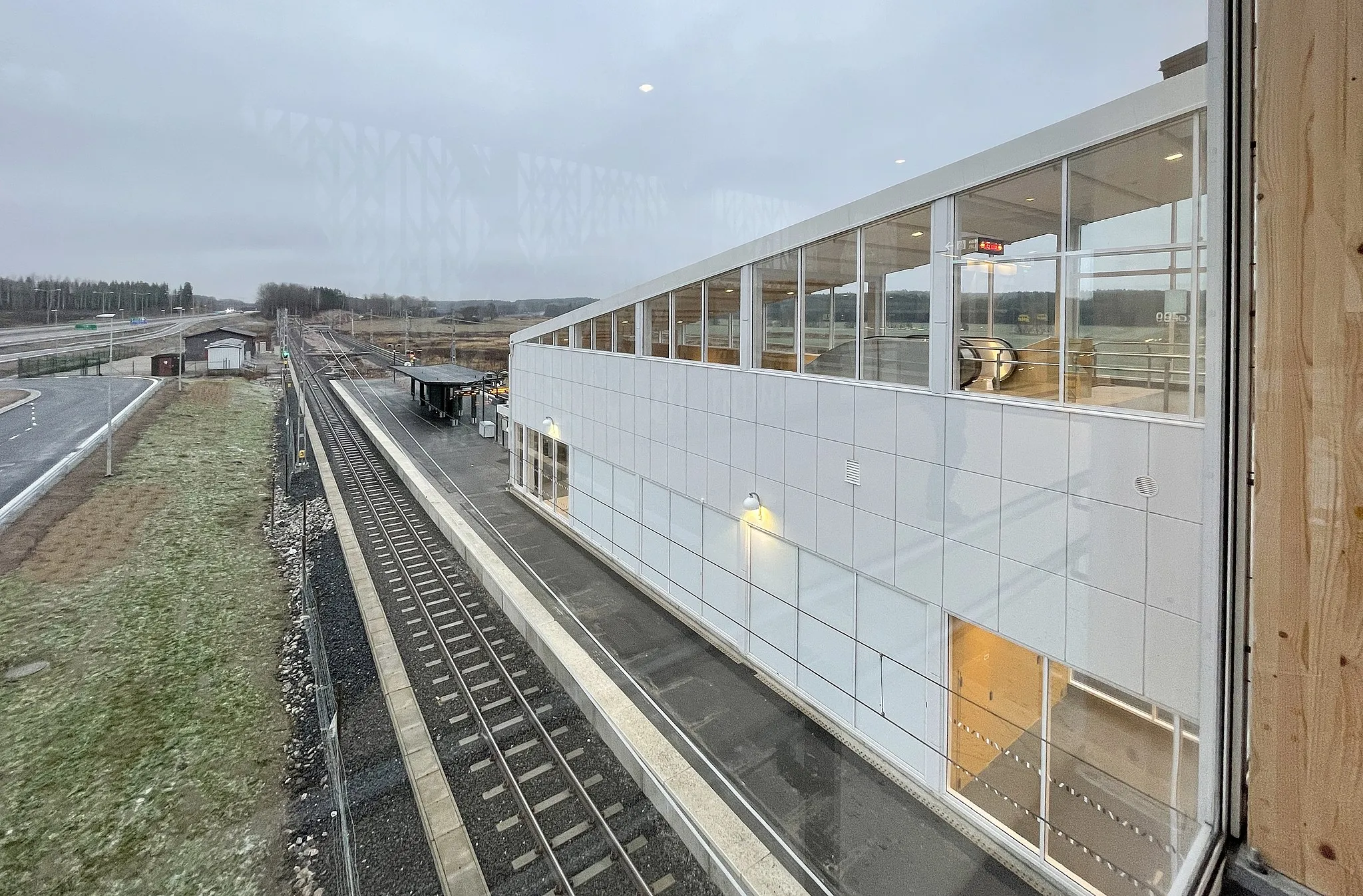 Photo showing: Arninge järnvägsstation på Roslagsbanan