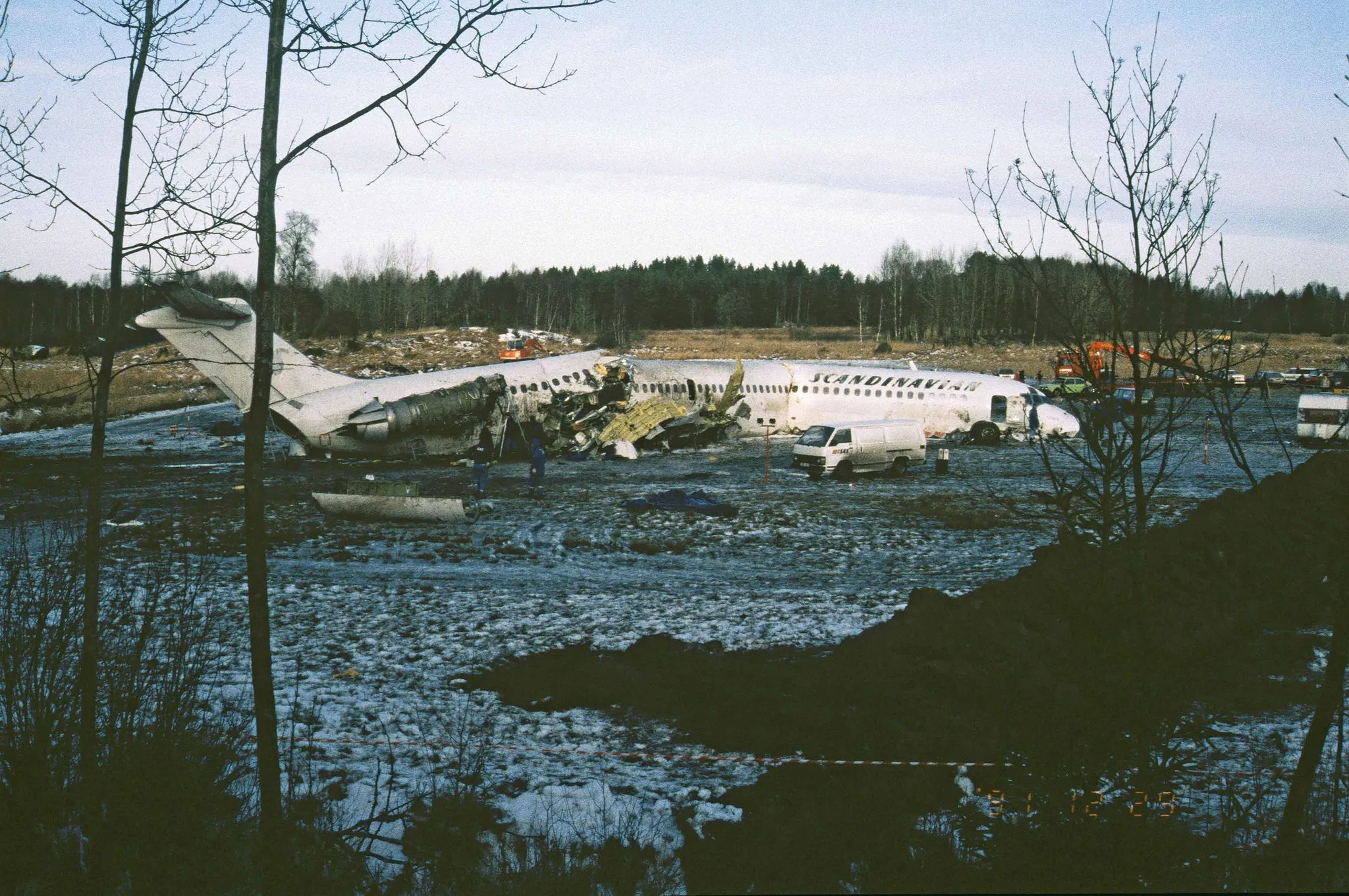 Photo showing: Flygplansvraket i Gottröra 19911229