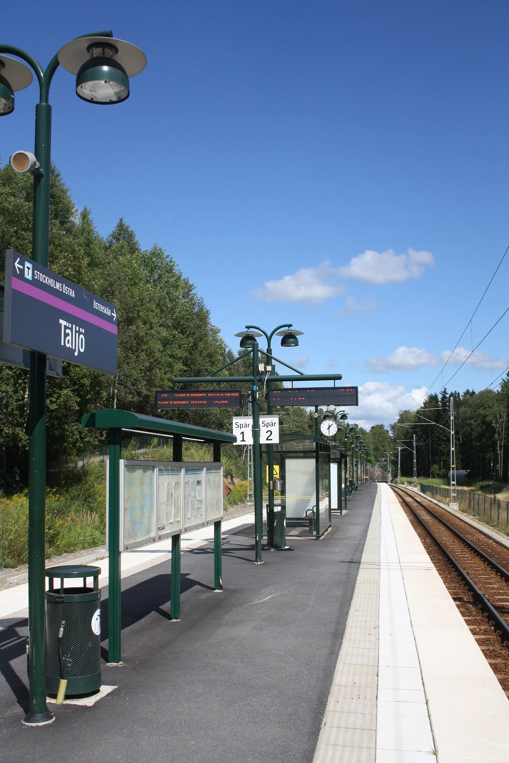 Photo showing: Täljö station