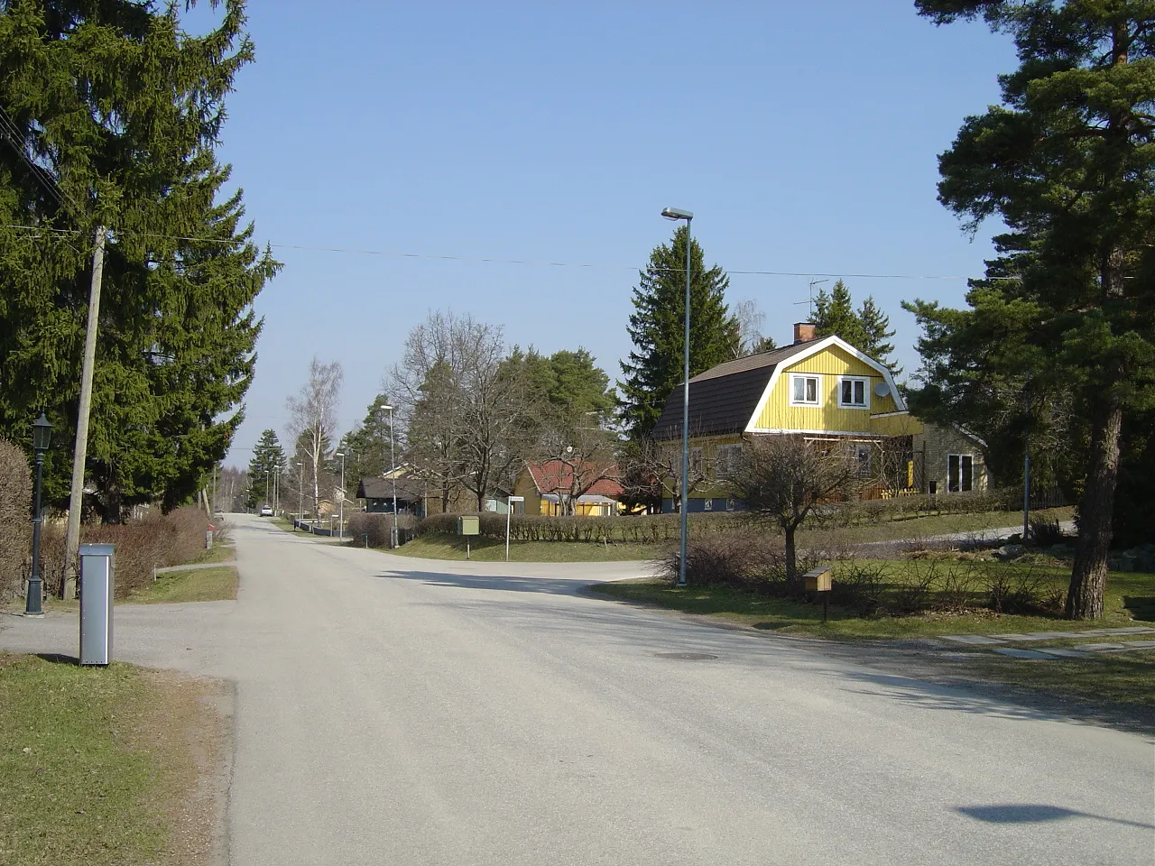Photo showing: Norrängsvägen in Ormsta, Vallentuna