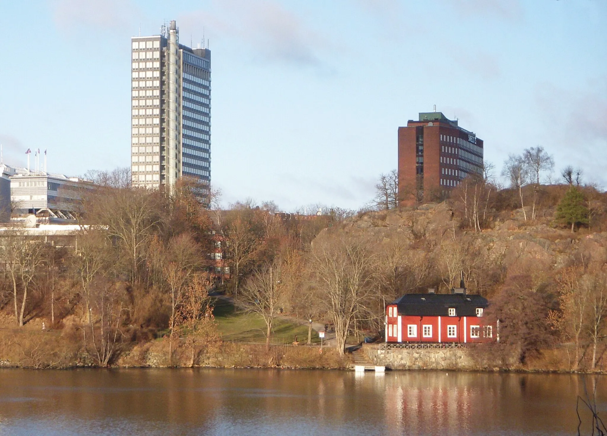 Photo showing: "Triewalds malmgård" på Kungsholmen i Stockholm, vy från Långholmen