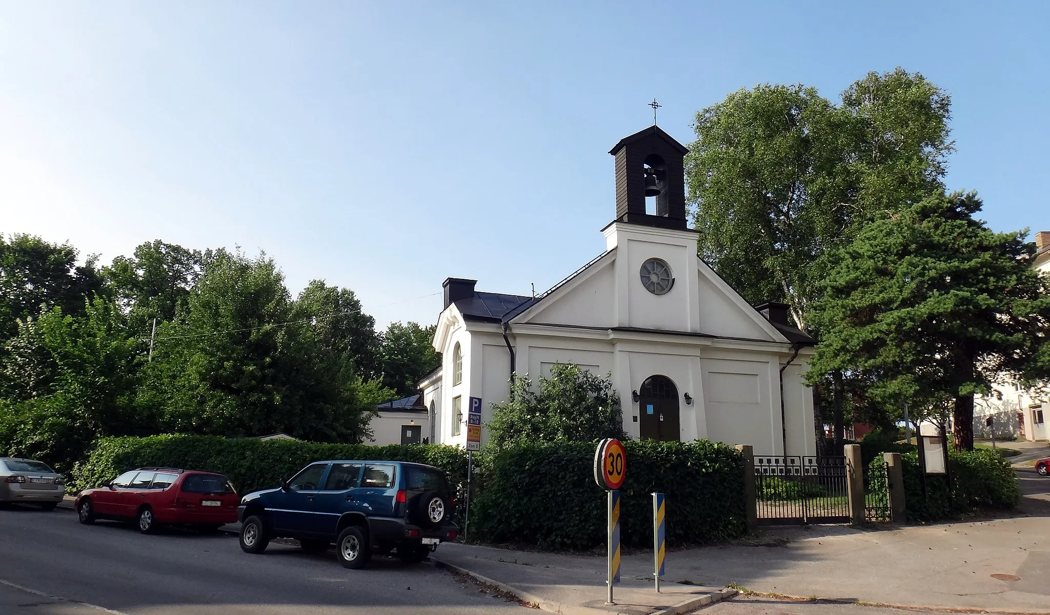 Photo showing: The church Alby kyrka in Lilla Alby, Sundbyberg, Sweden.