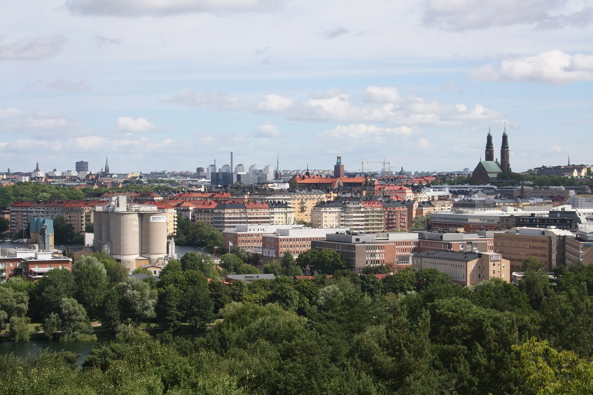 Photo showing: Utsikt från berget i Nybohov