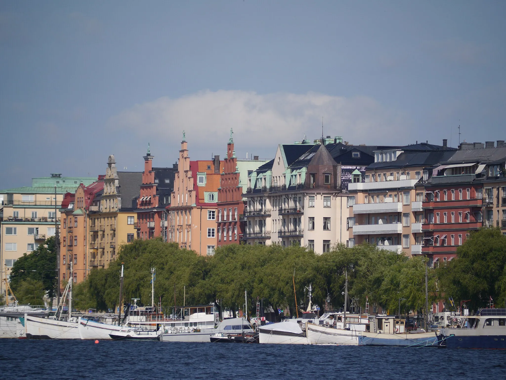 Photo showing: View to the Island of Kungsholmen, Stockholm, Stockholm Province, Southeatern Sweden