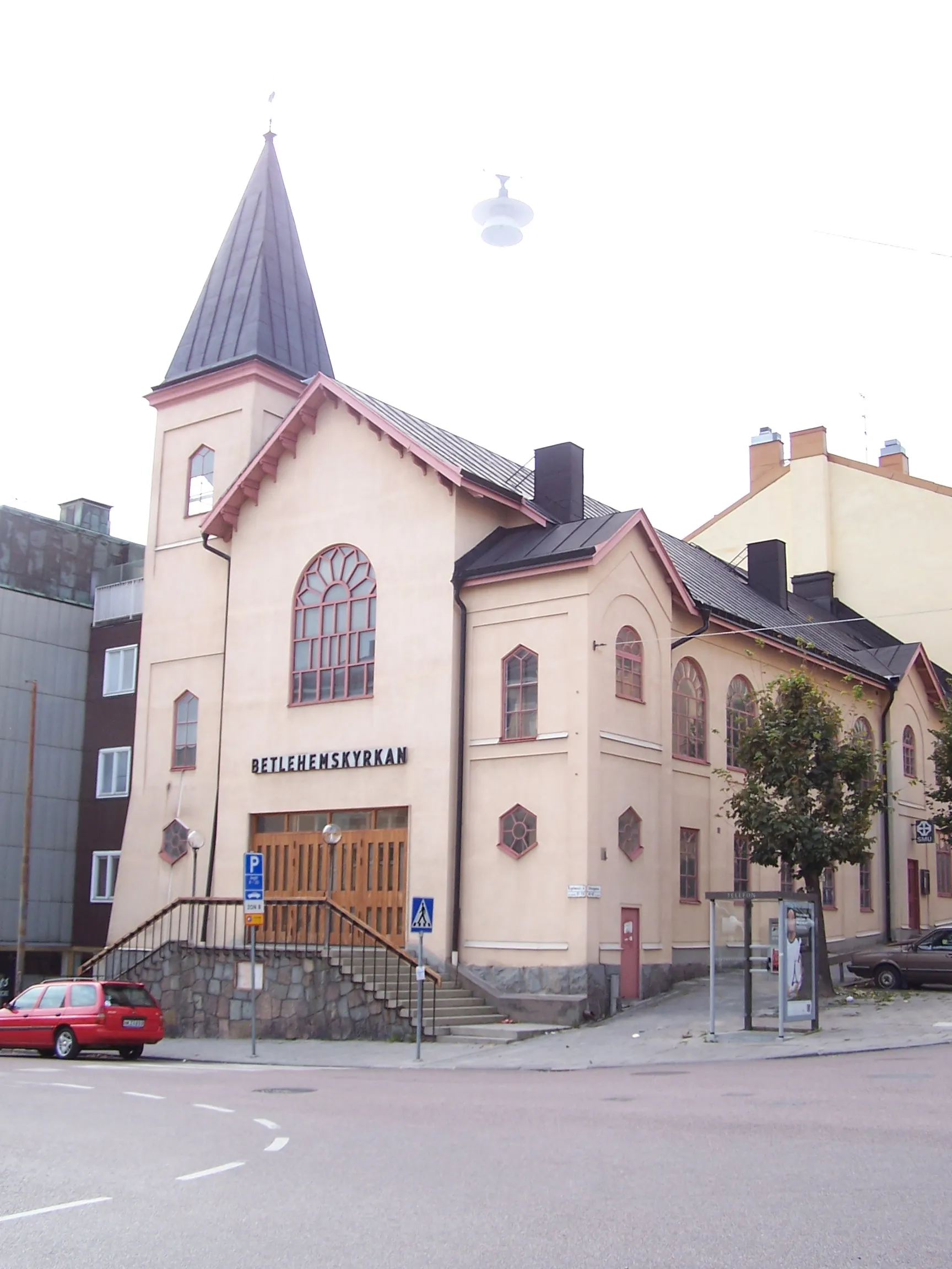 Photo showing: Svenska Missionskyrkan, Betlehemskyrkan, Sundbybergl, Sweden