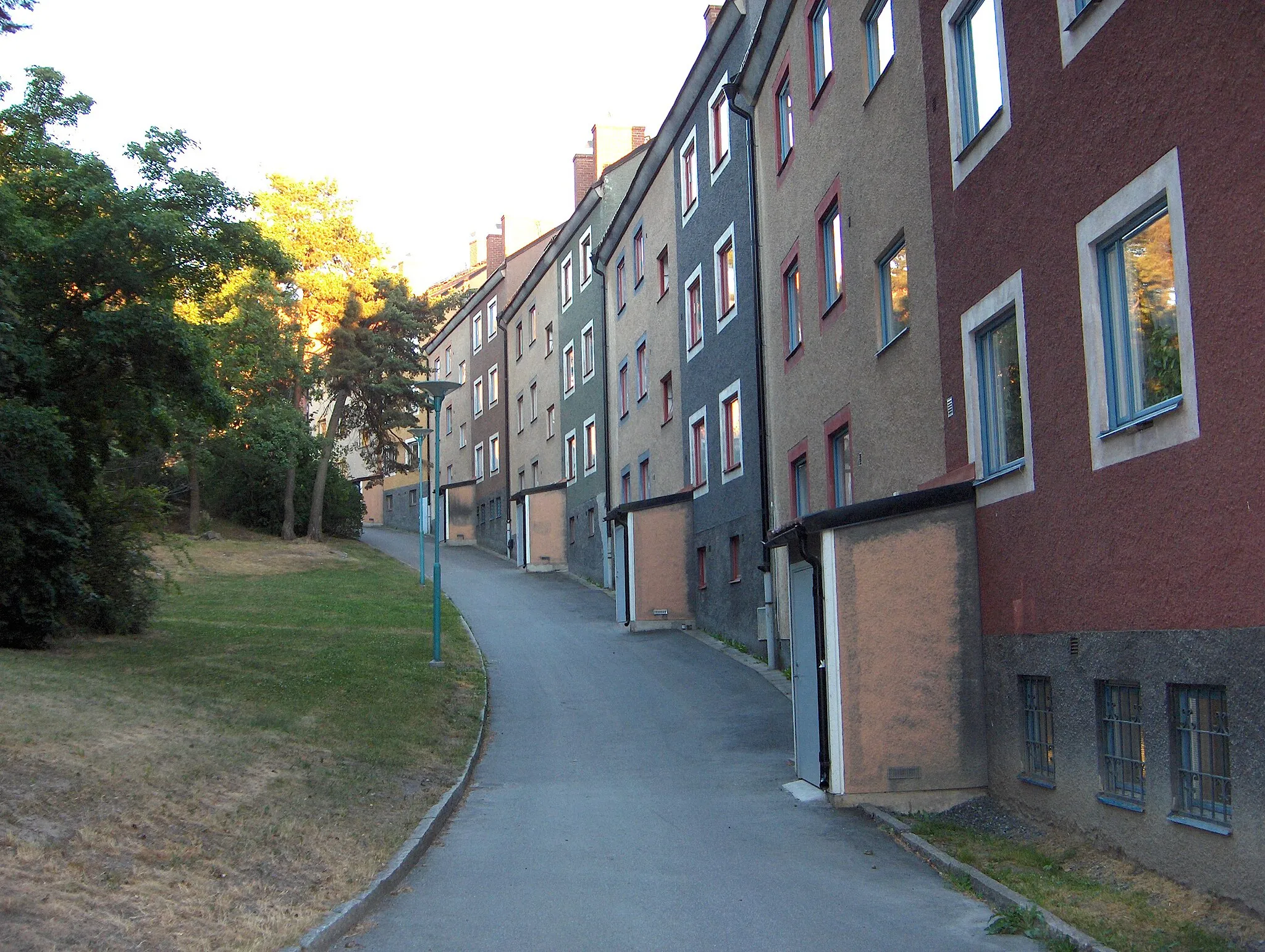 Photo showing: Houses in Storskogen, Sundbyberg, Sweden.