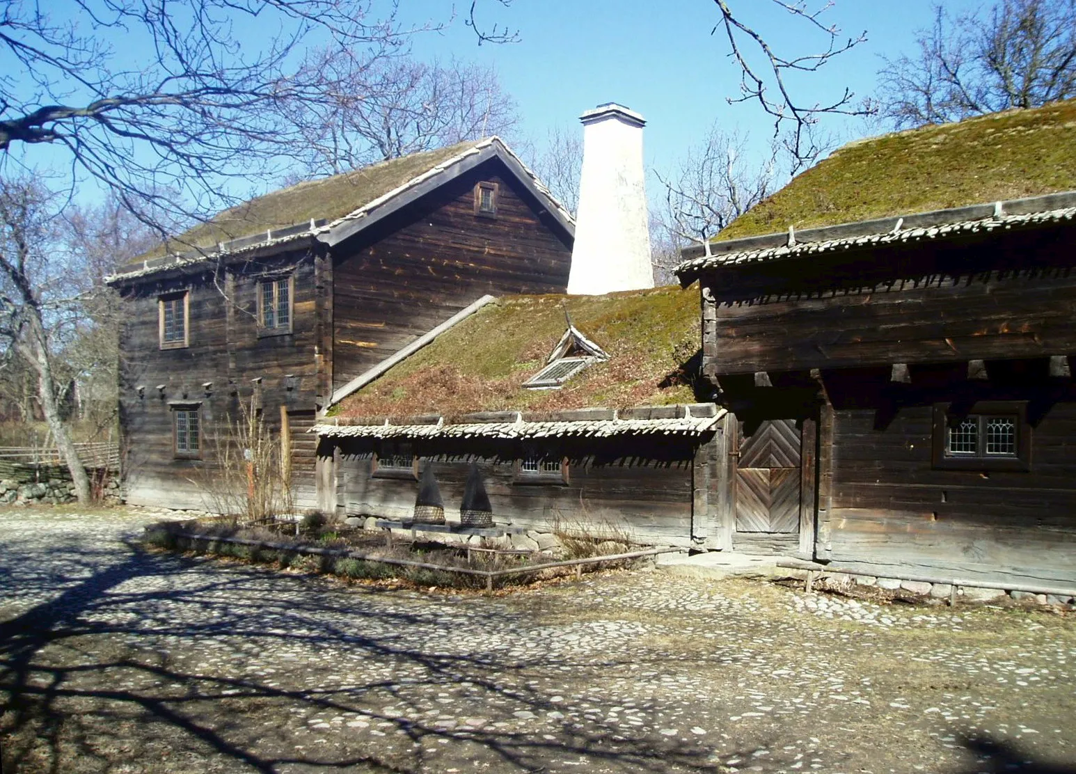 Photo showing: Kyrkhultsstugan typical house from Blekinge County, Sweden, now at Skansen Stockholm