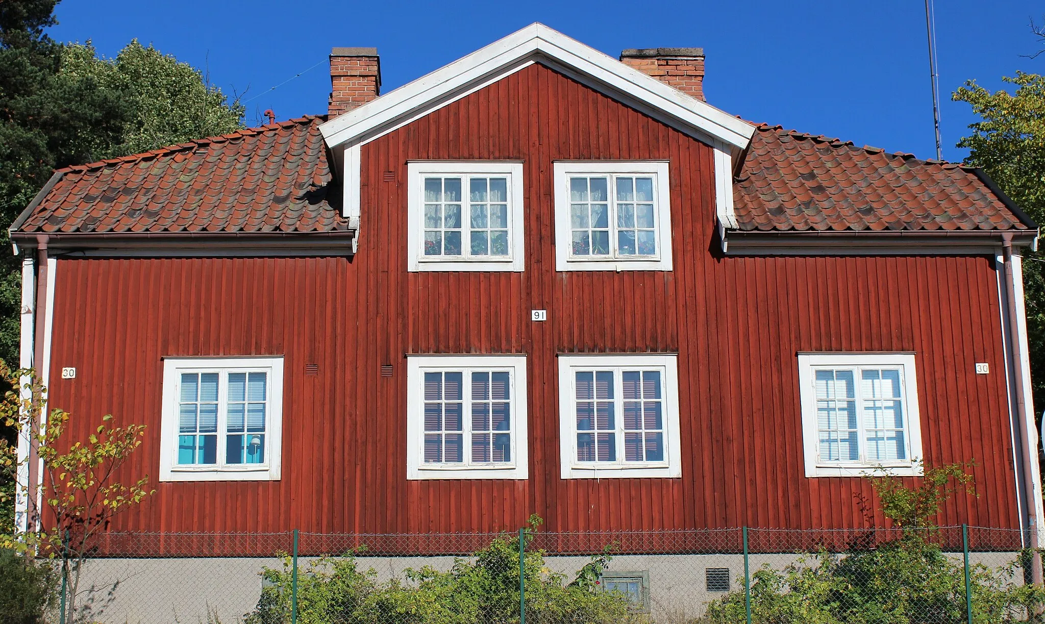 Photo showing: Buildings in Ritorp, an area of Solna municipatity, Sweden