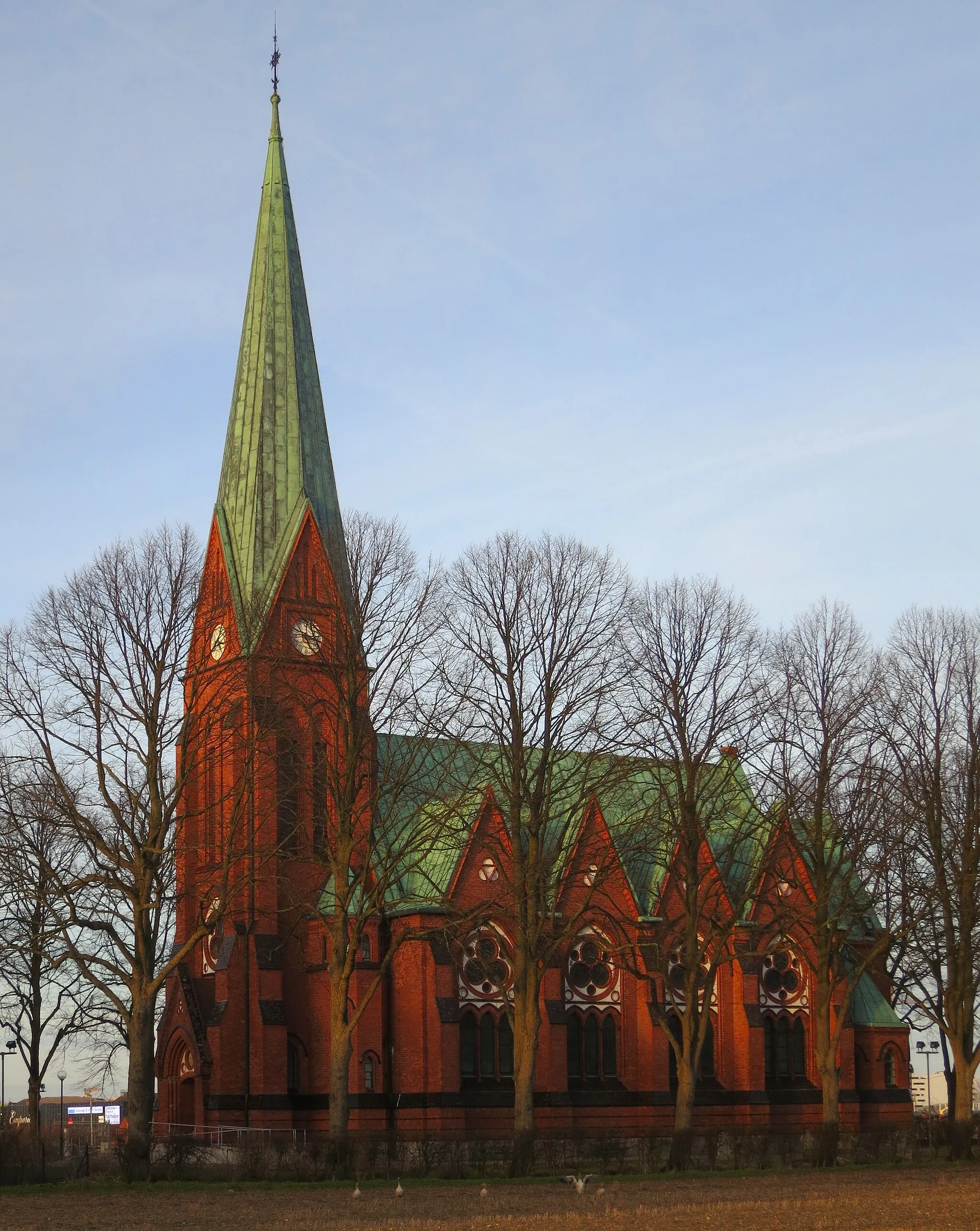 Photo showing: Bunkeflo kyrka, mars 2014