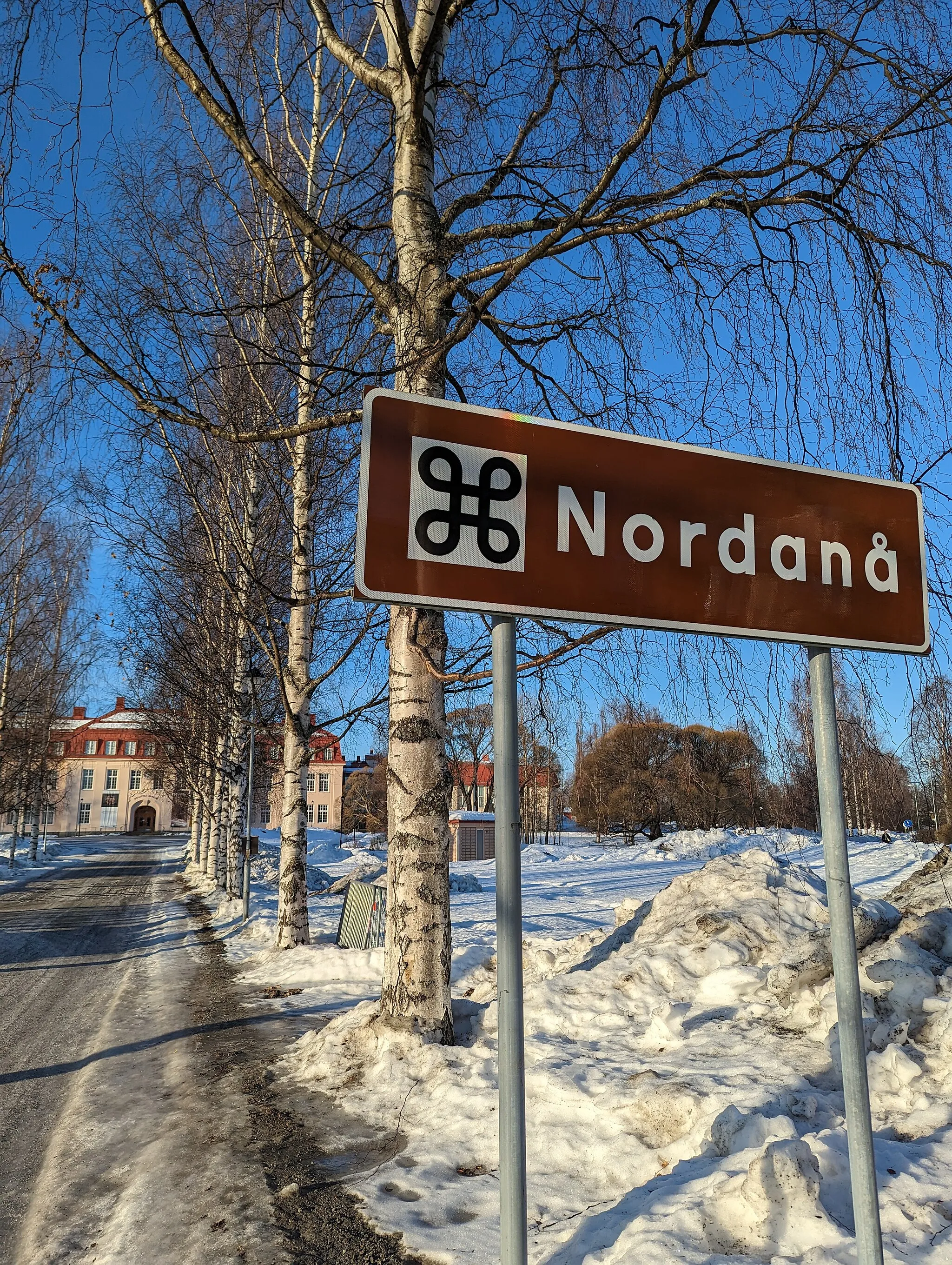 Photo showing: Nordanå, Skellefteå februari 2023