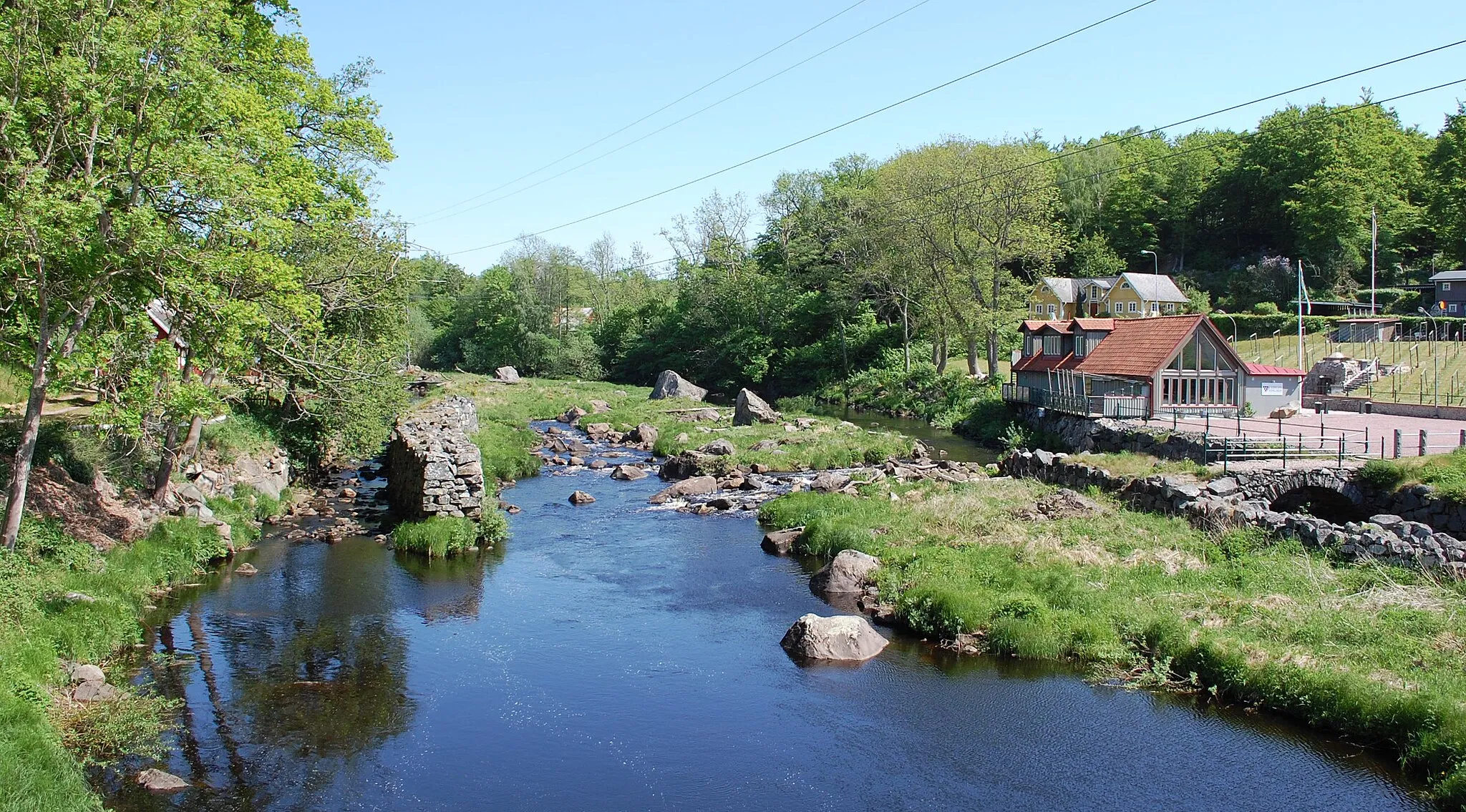 Photo showing: Fluss Helge å in Torsebro