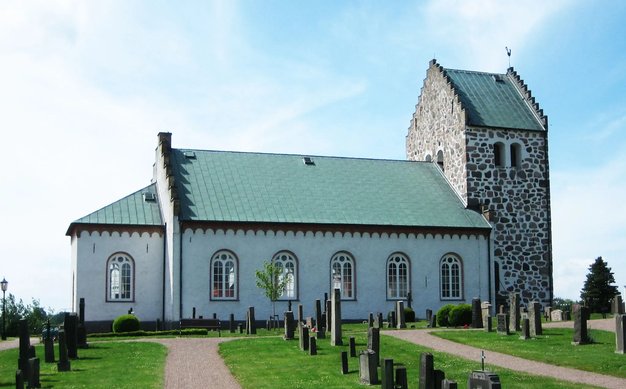 Photo showing: sv:Förlövs kyrka, The church in Förslöv, Sweden.